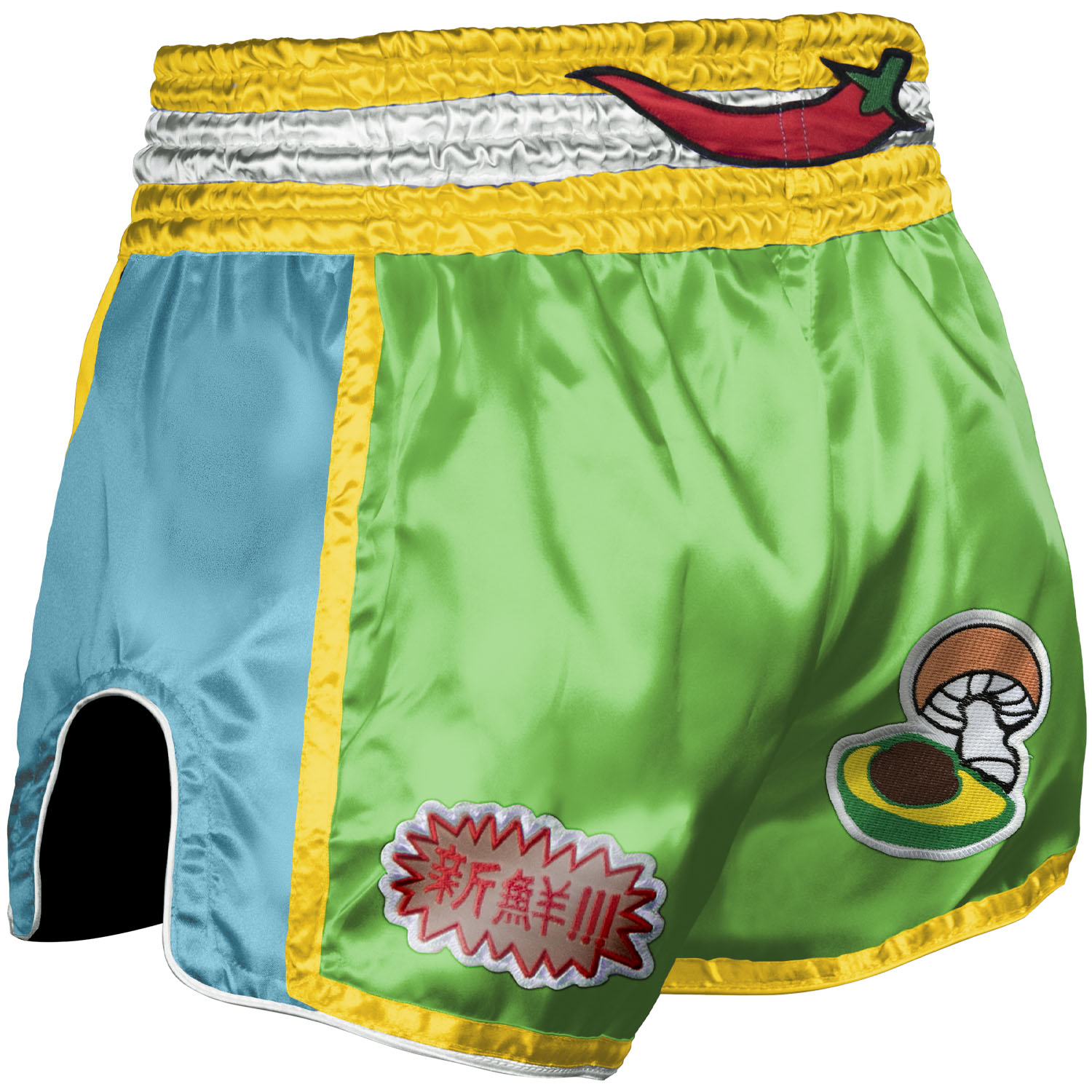 8 WEAPONS Muay Thai Shorts, Yummy, green, M