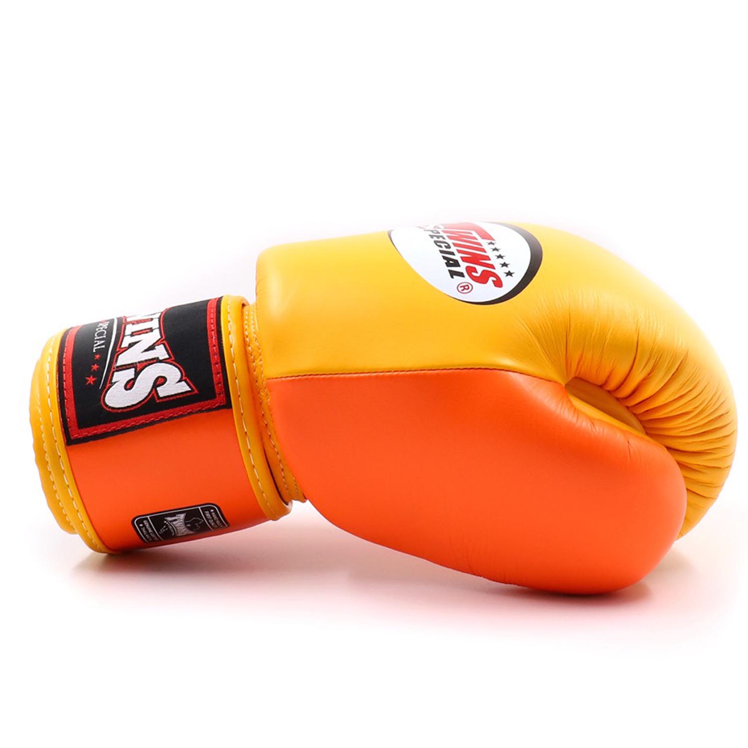 TWINS Special Boxing Gloves, BGVL-3, yellow-orange, 16 Oz