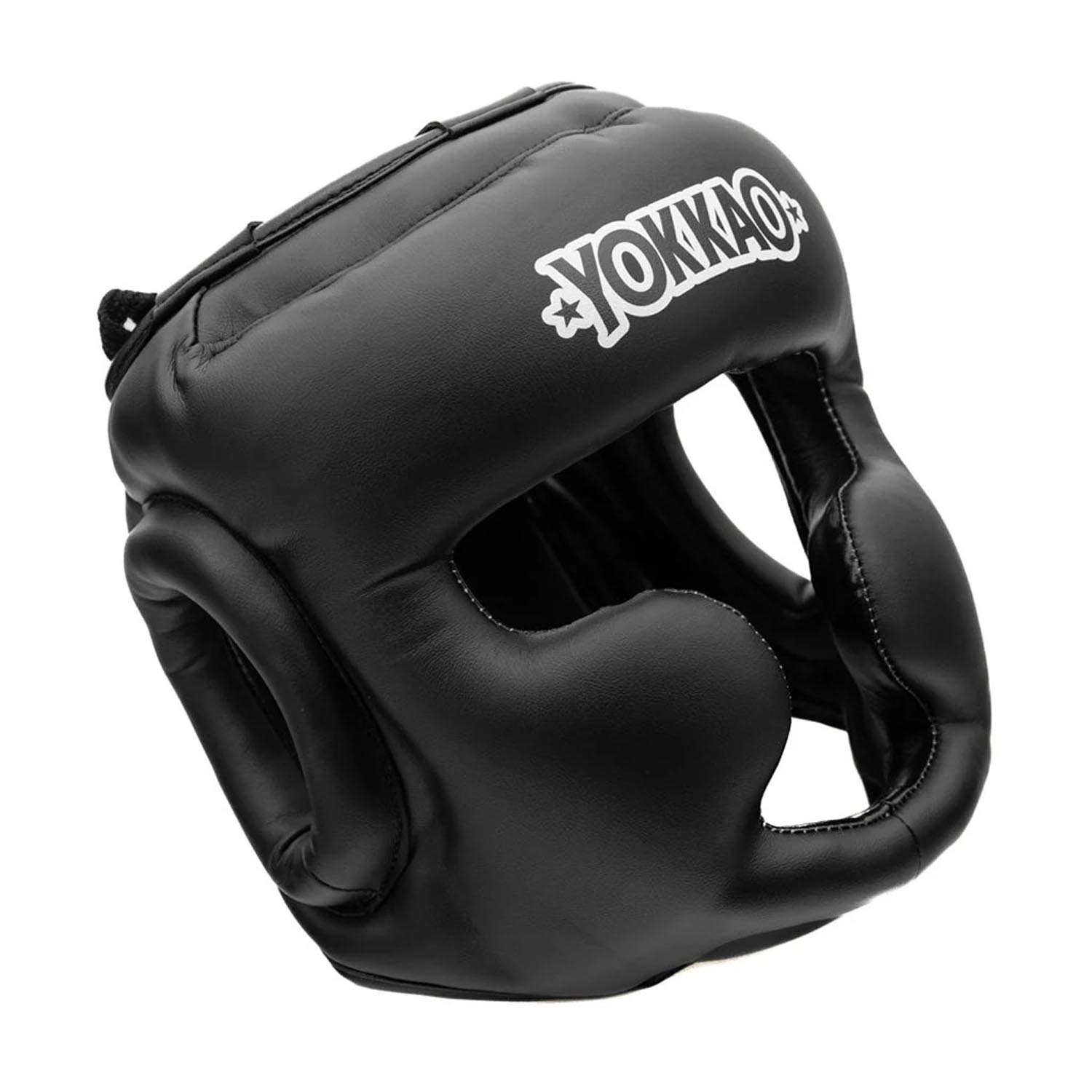 YOKKAO Head Guard, black-white, XL