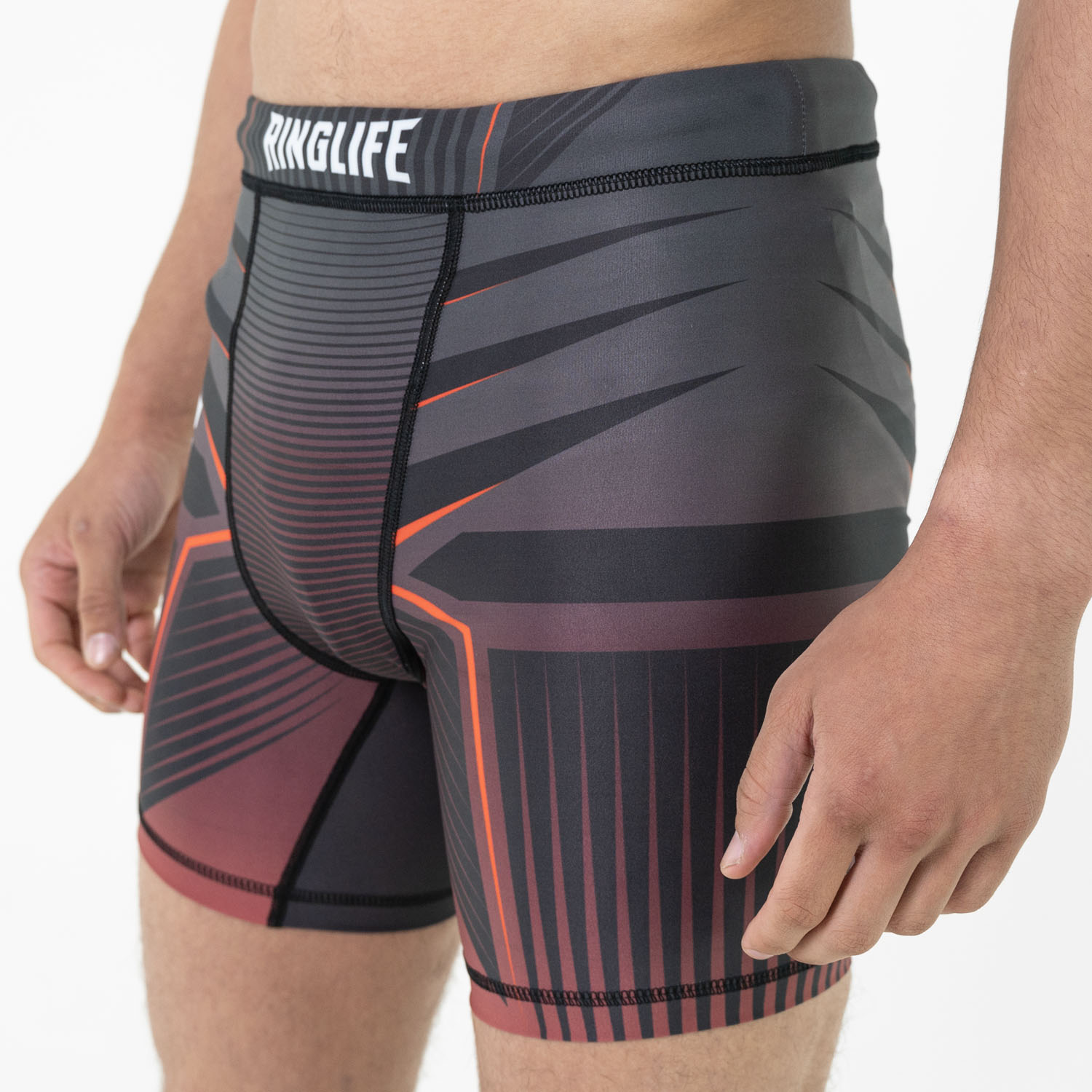 RINGLIFE Compression Shorts - Octaring schwarz-rot S