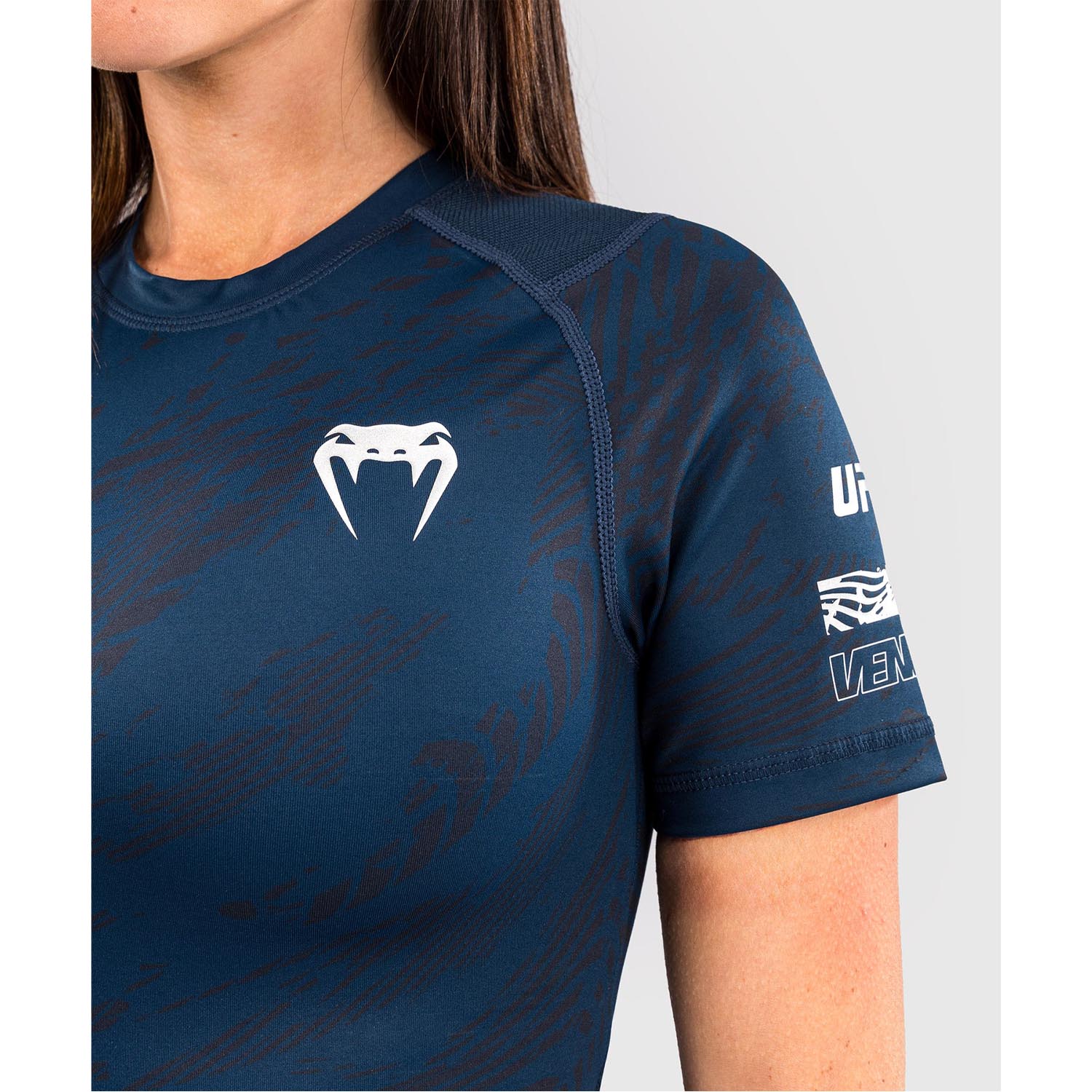 VENUM Rashguard, S/S, Damen, UFC Fusion Fight Week, dunkelblau, M