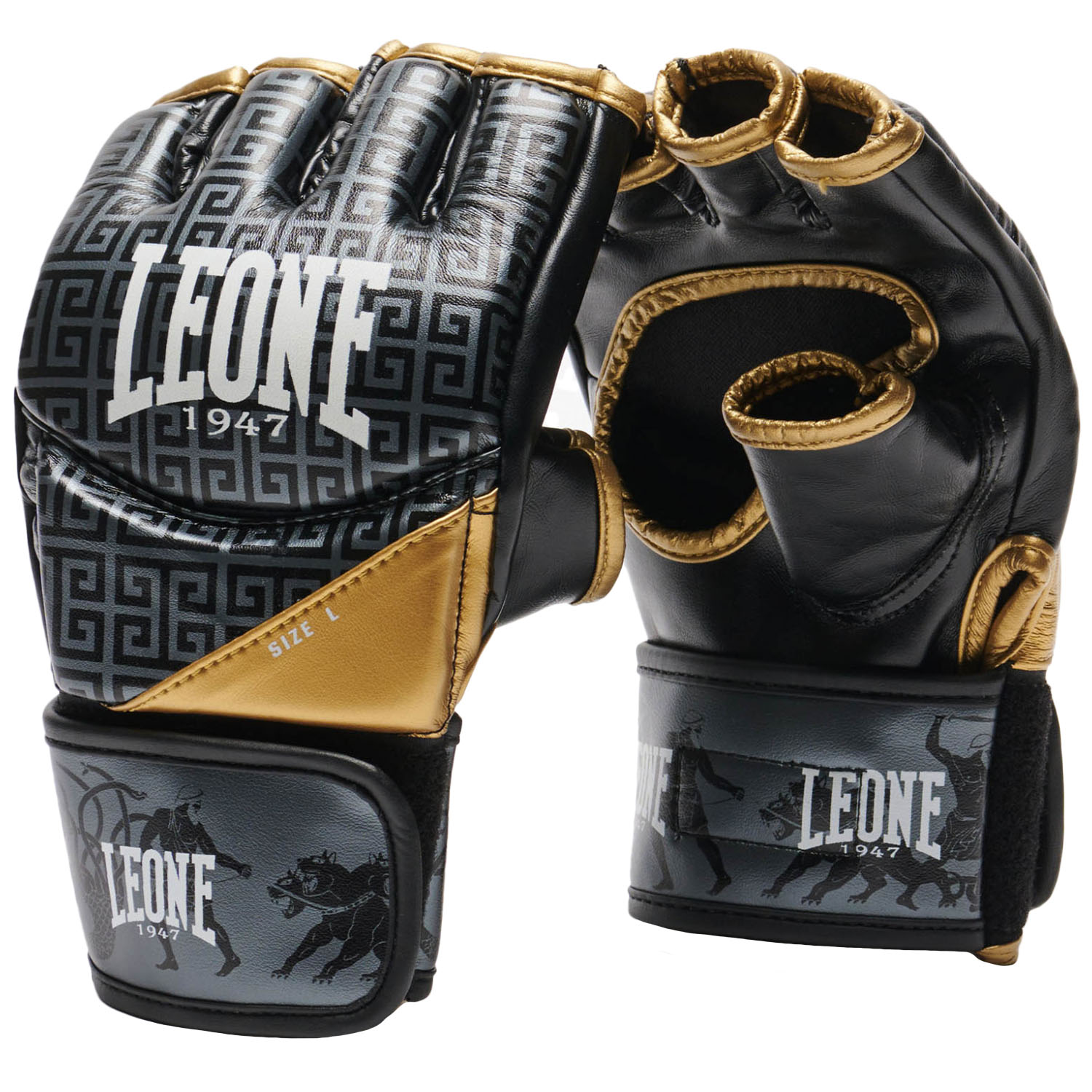 LEONE MMA Handschuhe, Eracle, schwarz-gold