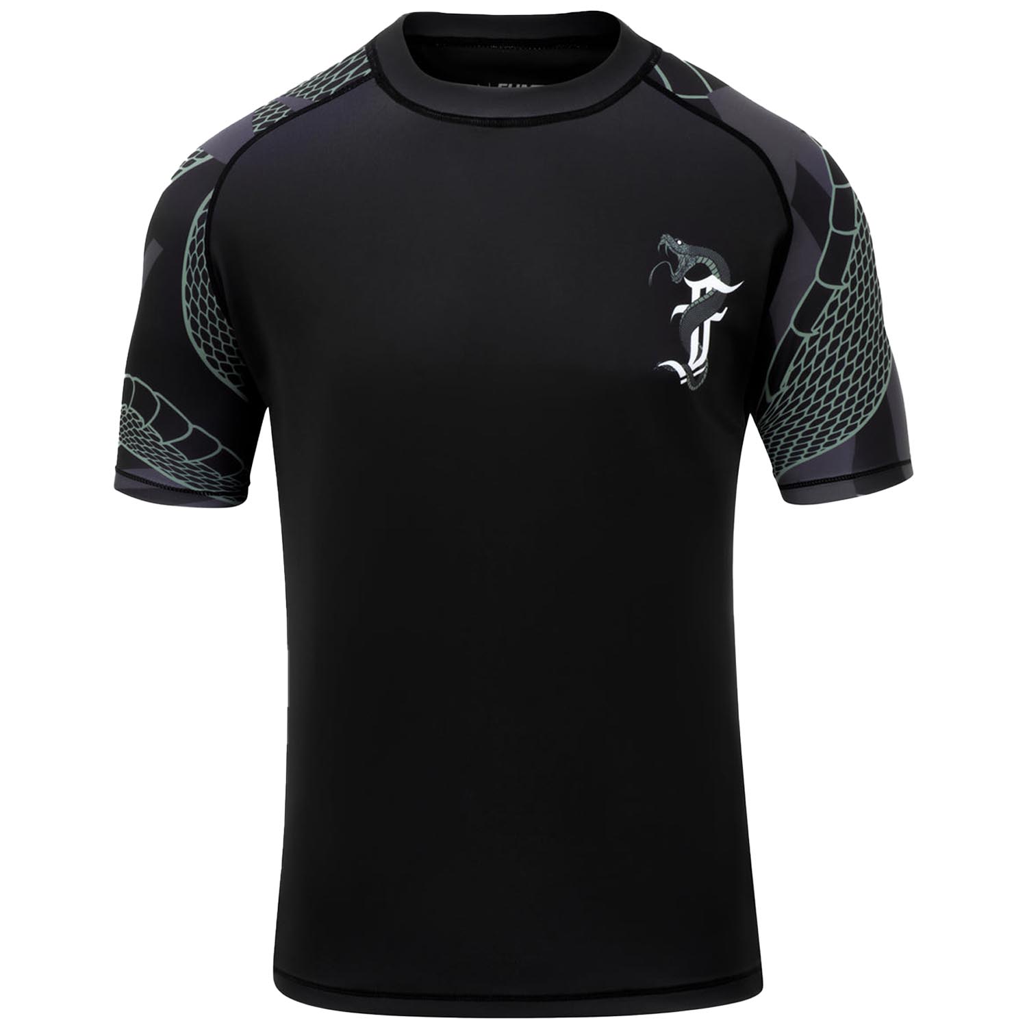 Fumetsu Rashguard, S/S, Anaconda, schwarz-khaki, XXL