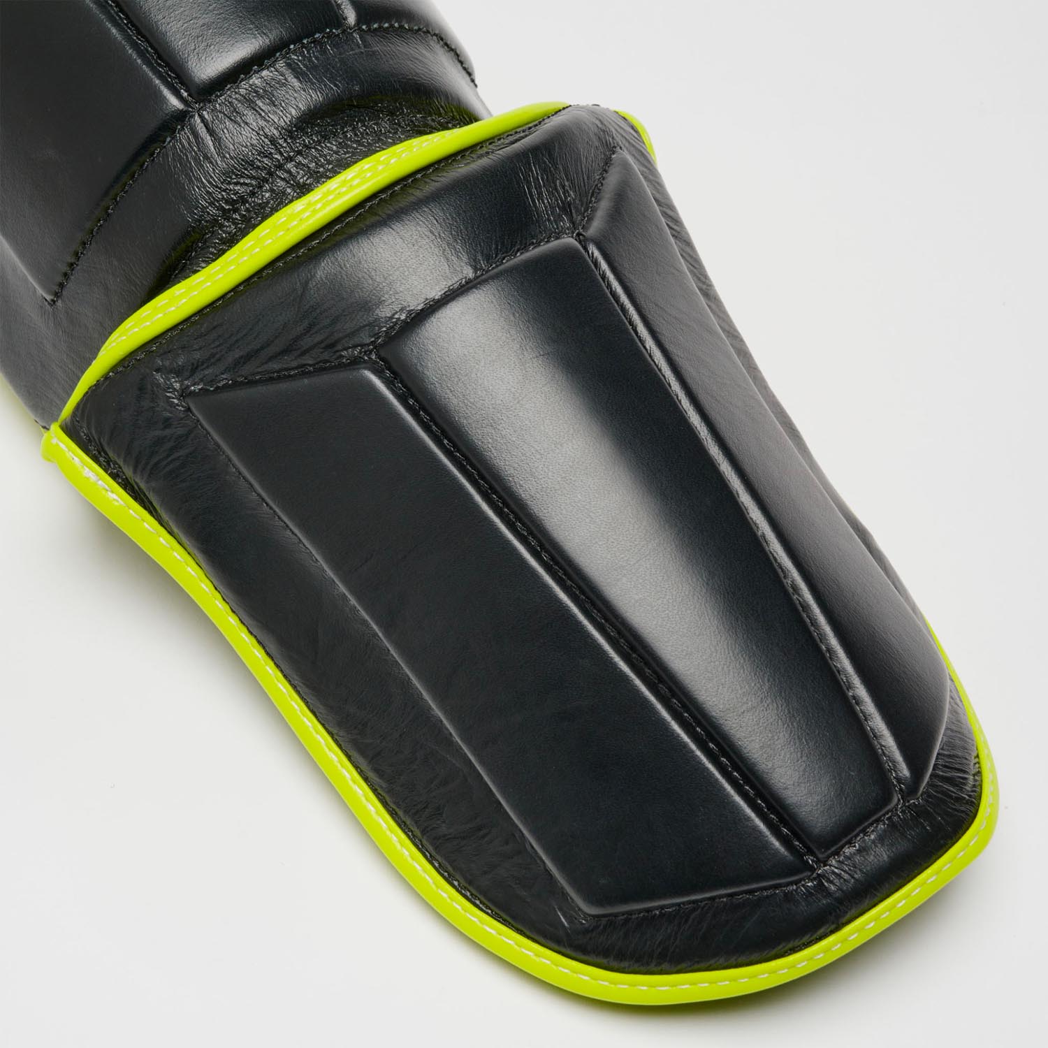 LEONE Shin Guards, Revo Fluo, black-neon yellow, S/M