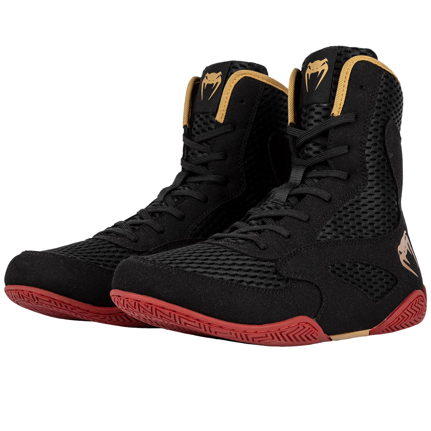 VENUM Boxschuhe, Contender, schwarz-rot-gold, 40.5