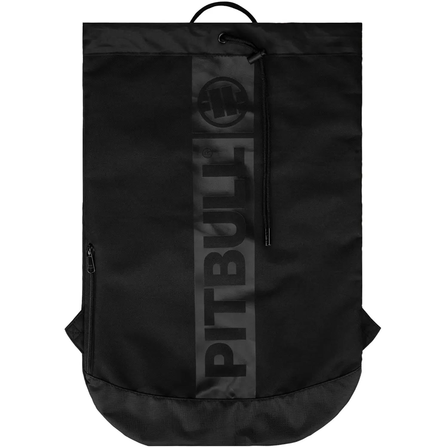 Pit Bull West Coast Gym Sack, Hilltop, schwarz-schwarz