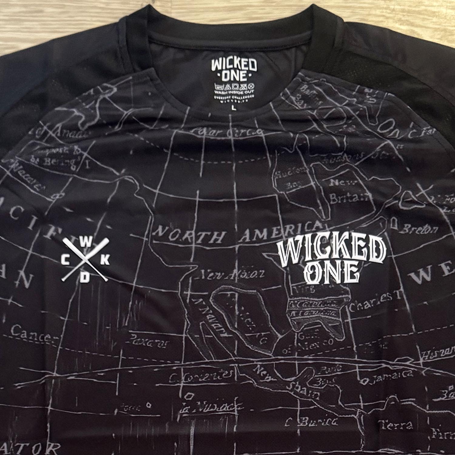 Wicked One Training Shirt, Hacker, black-white, XXL