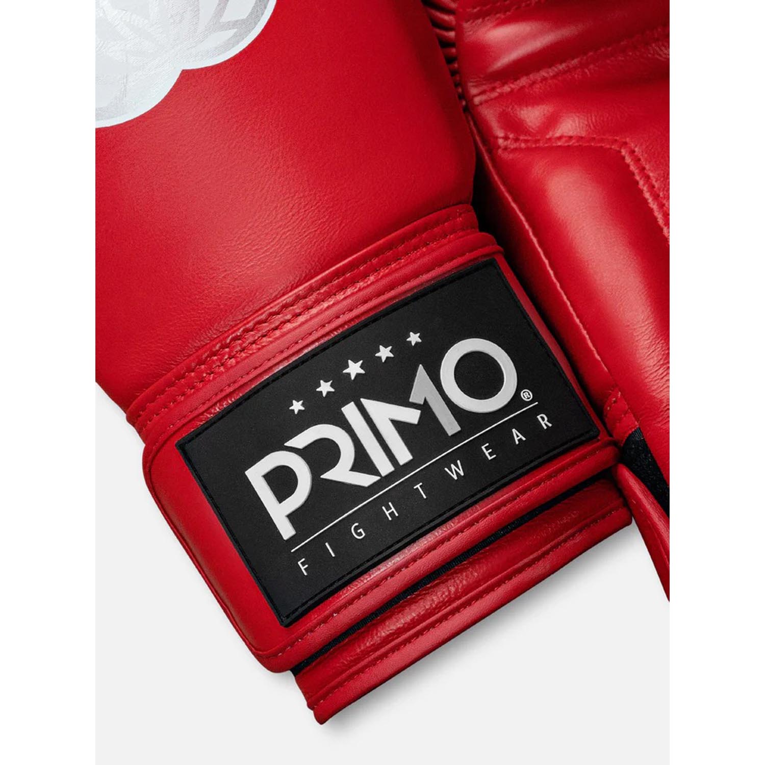 PRIMO Boxing Gloves, Emblem 2.0, Leather, red, 16 Oz