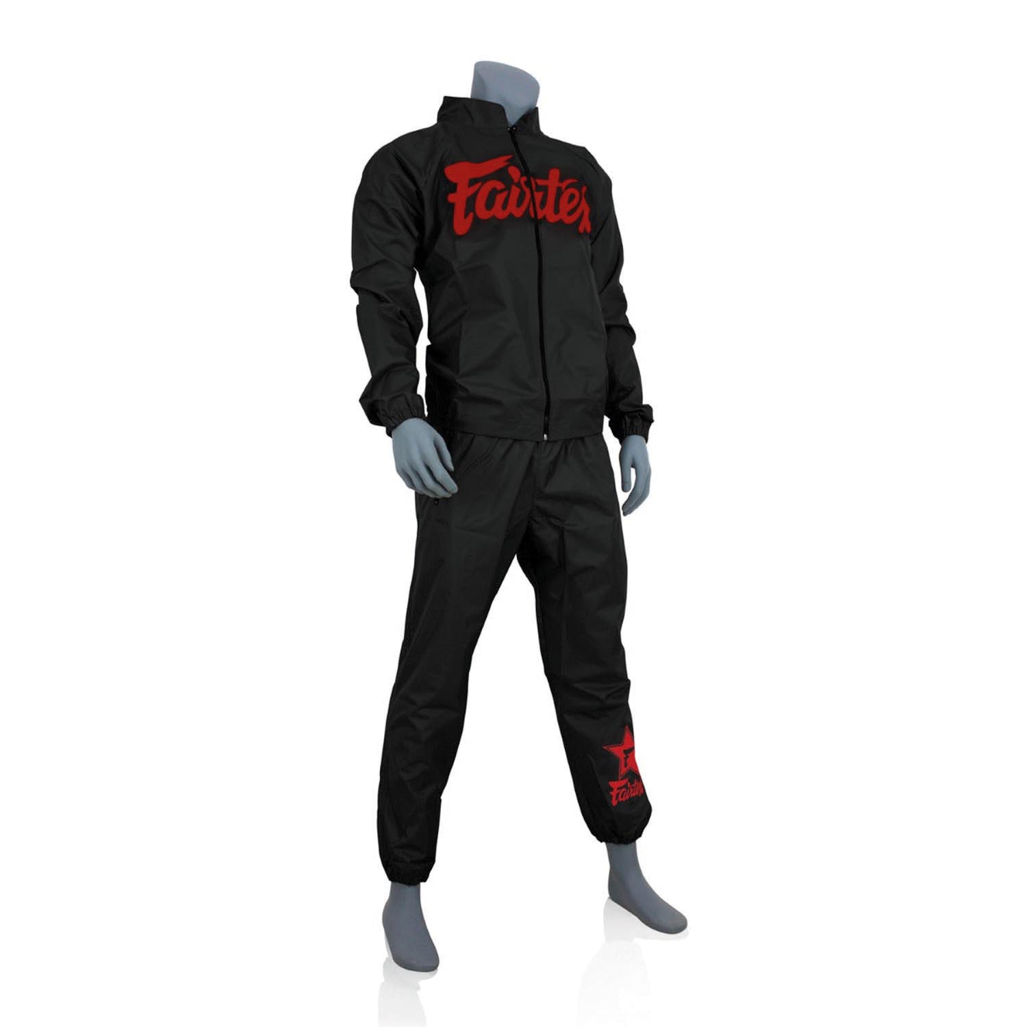 Fairtex Schwitzanzug, VS3, schwarz-rot, L