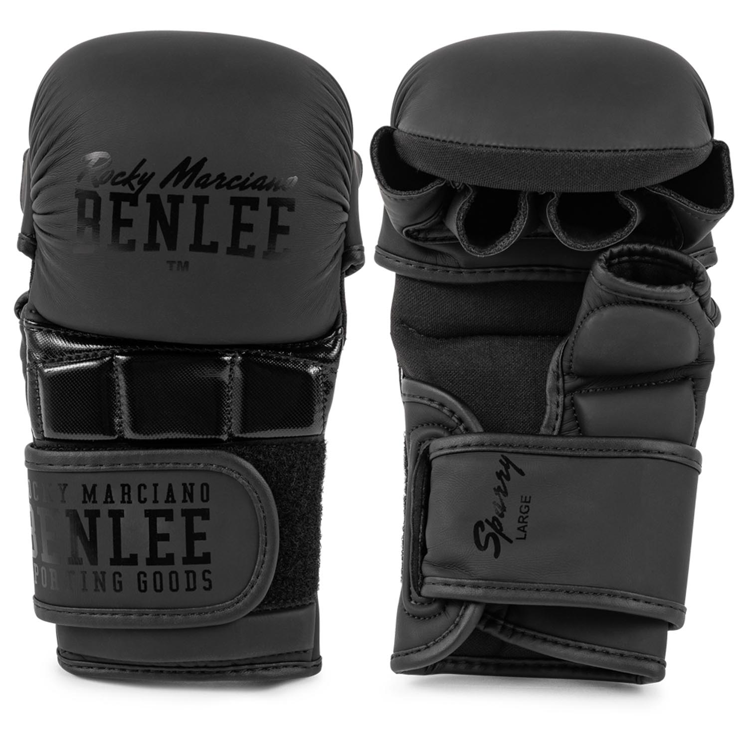 BENLEE MMA Sparring Handschuhe, Sparry, schwarz, S/M
