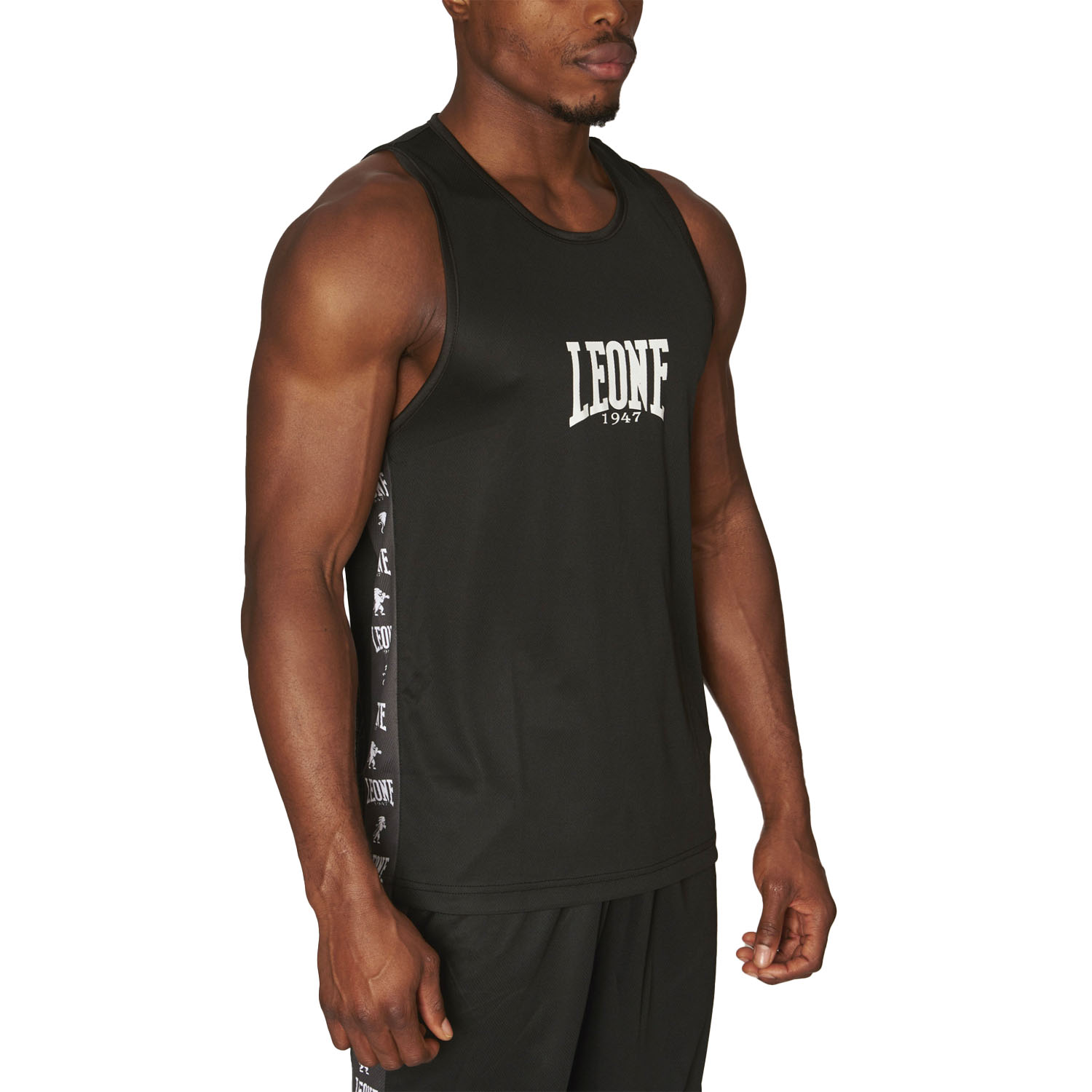 LEONE Boxing Top, Singlet, Ambassador, AB218, black, S