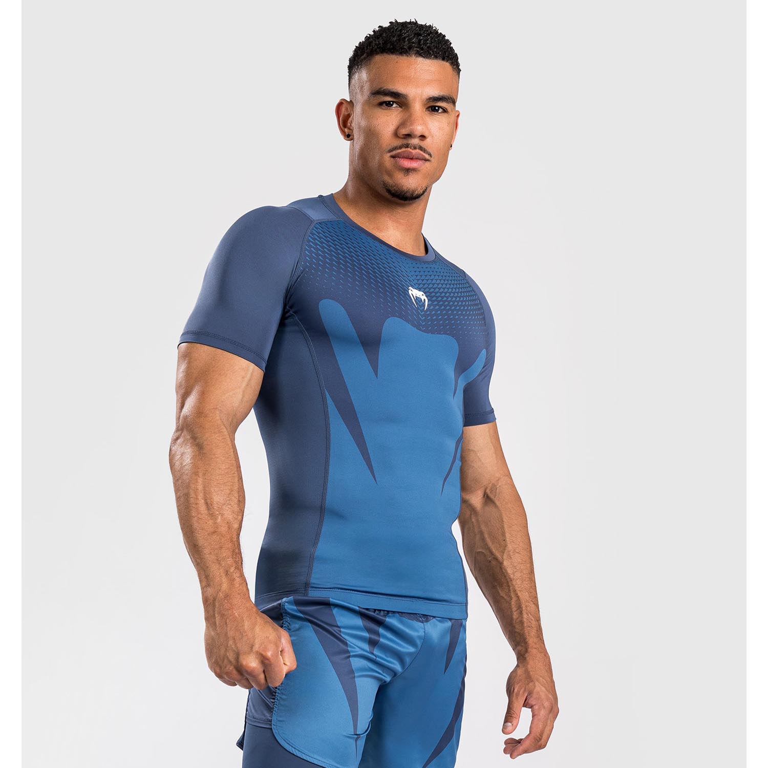VENUM Rashguard, S/S, Attack, navy-blue, S