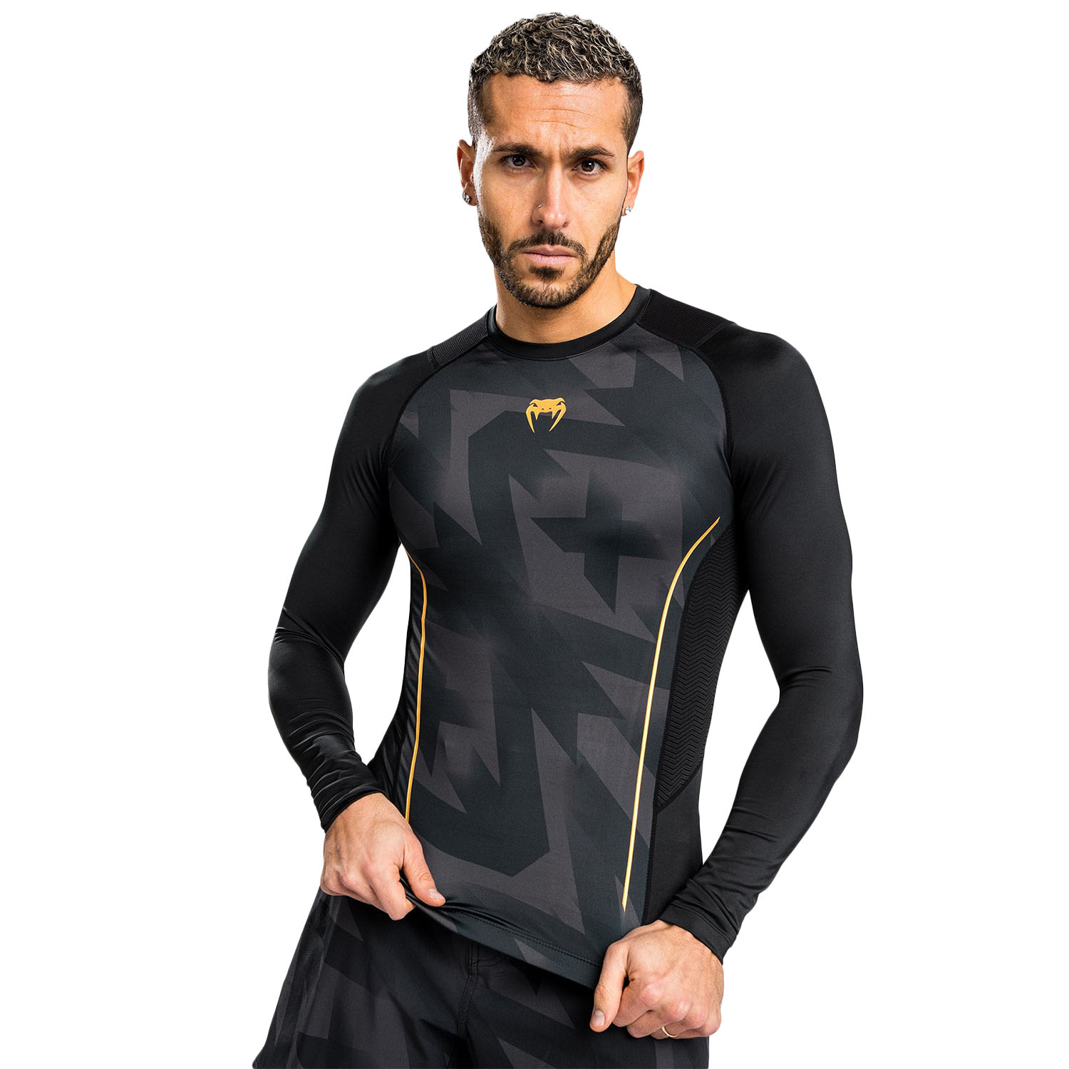 VENUM Rashguard, L/S, Razor, schwarz-gold, XL