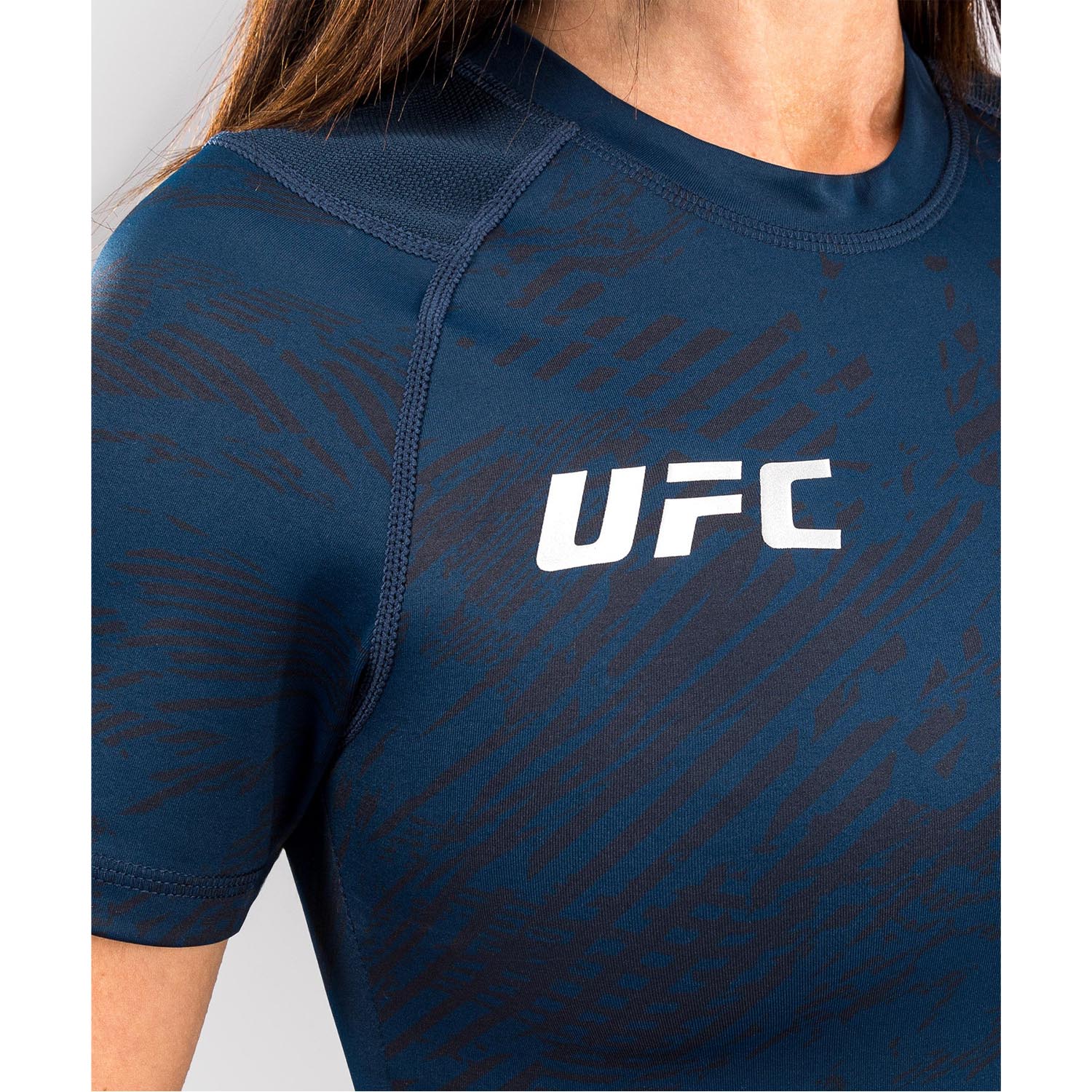 VENUM Rashguard, S/S, Damen, UFC Fusion Fight Week, dunkelblau, M
