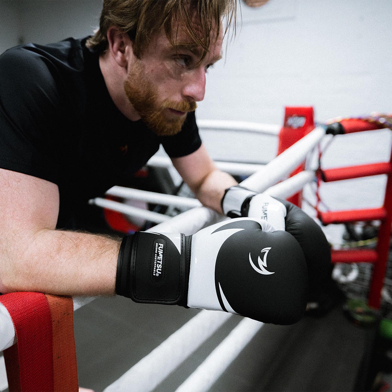 Fumetsu Boxing Gloves, Ghost S3, black-white, 14 Oz