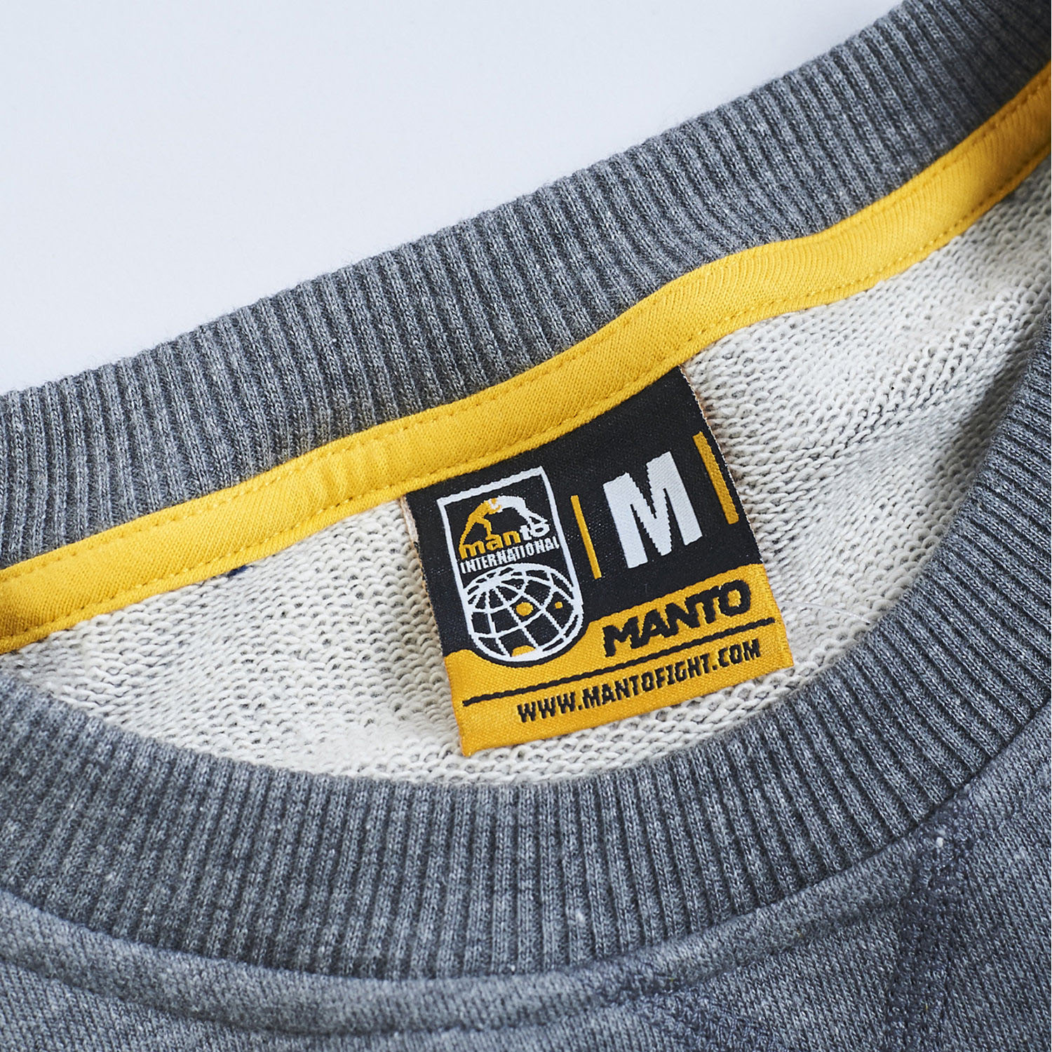 MANTO Pullover Logo, 2.0, grey, XXL