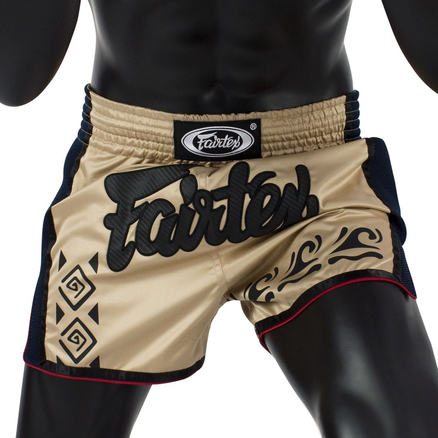 Fairtex Muay Thai Shorts, BS1713, Tribal, beige, XXL
