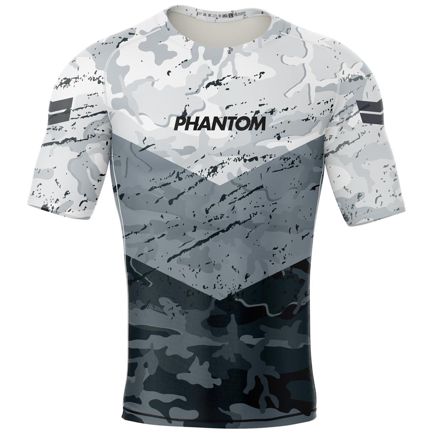Phantom Athletics Rashguard, S/S, Delta, grey, XXL