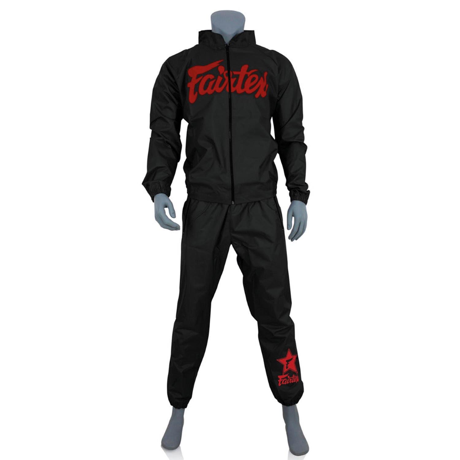 Fairtex Schwitzanzug, VS3, schwarz-rot, XXL