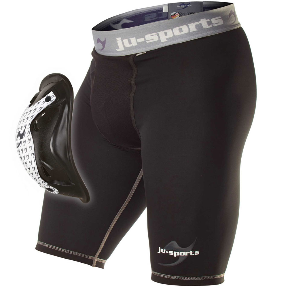 Ju-Sports Compression Shorts, Motion Pro Flexcup, S
