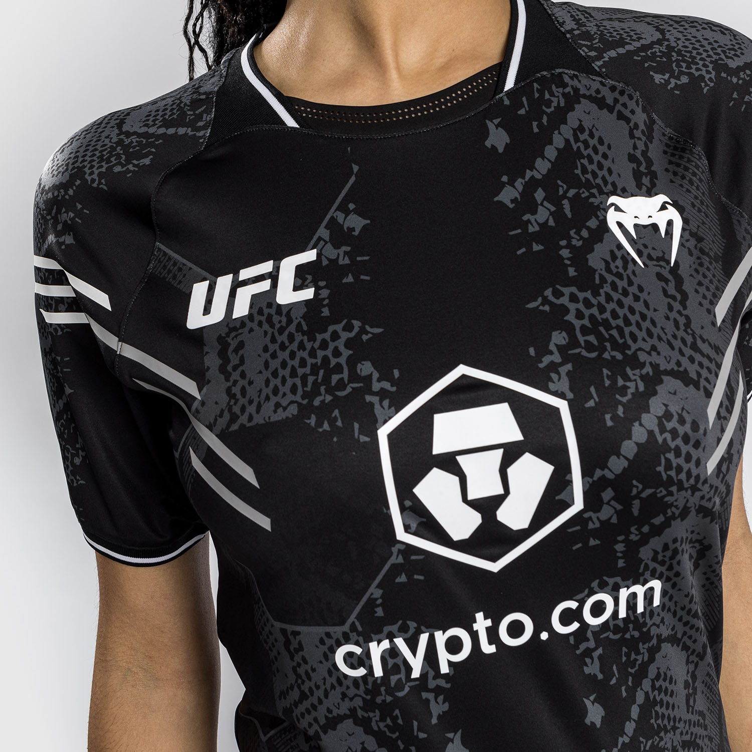 VENUM Dry Tech T-Shirt, Damen, UFC Fight Night, Adrenaline, schwarz, XS
