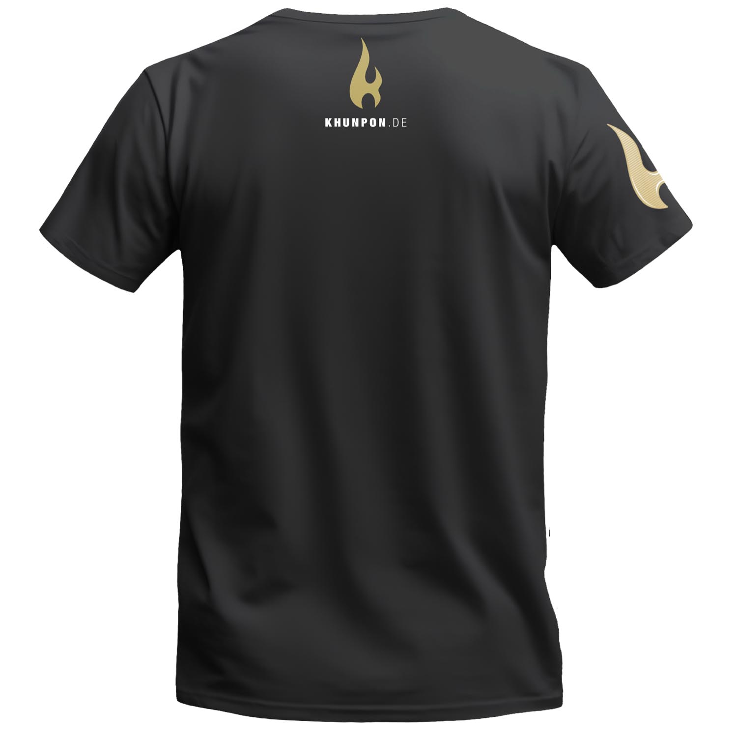 KHUN PON T-Shirt, Logo, outline black , M
