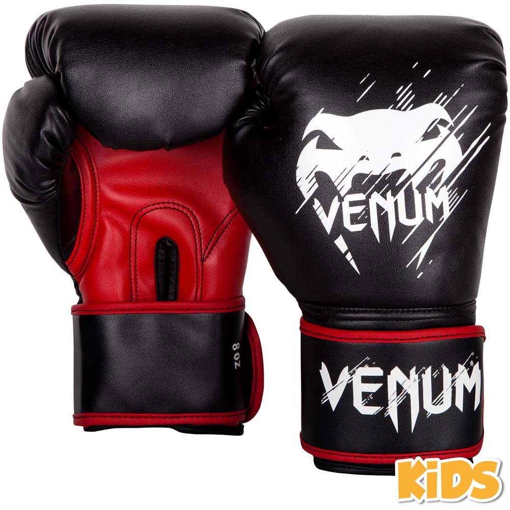 VENUM Boxhandschuhe, Kinder, Contender, schwarz-rot, 4 Oz