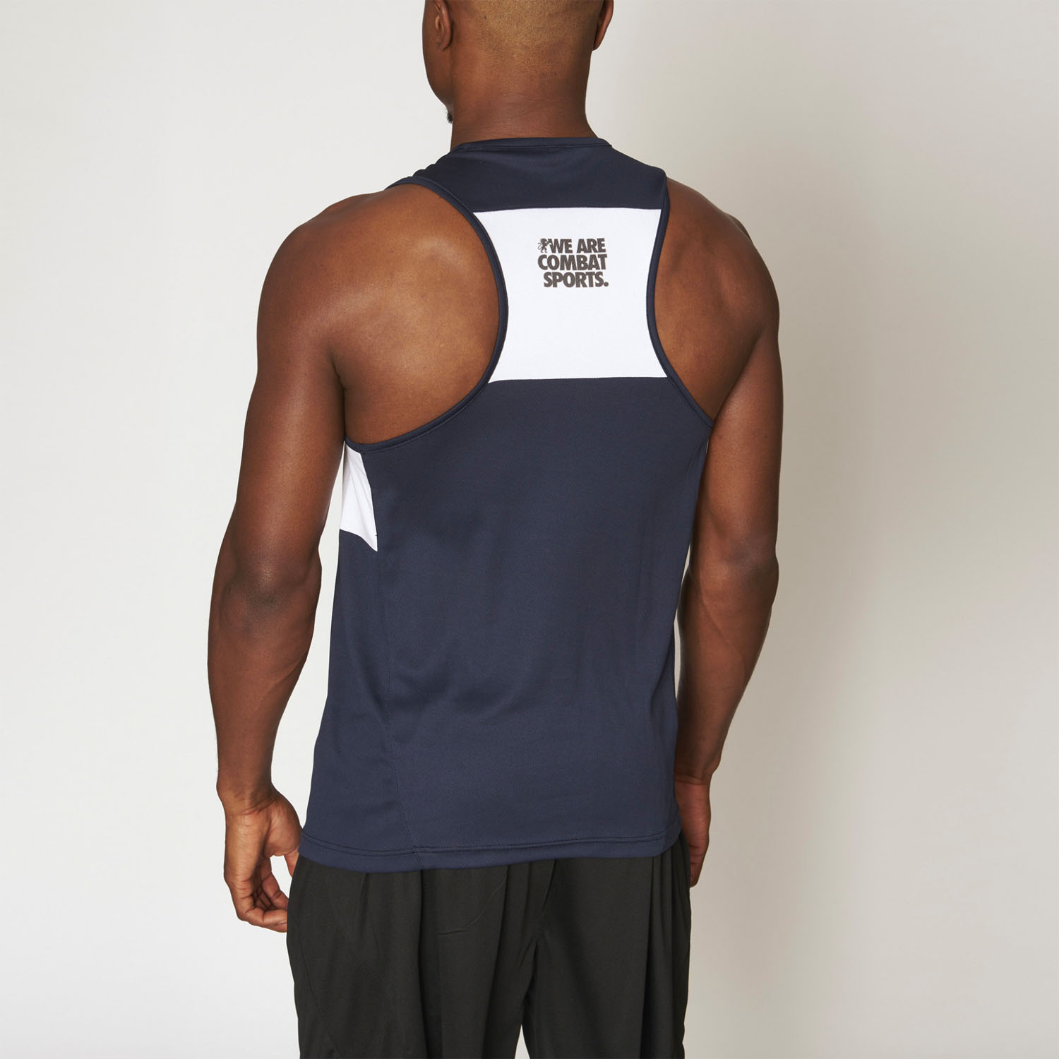 LEONE Boxing Top, Singlet, Shock, AB224, navy, L