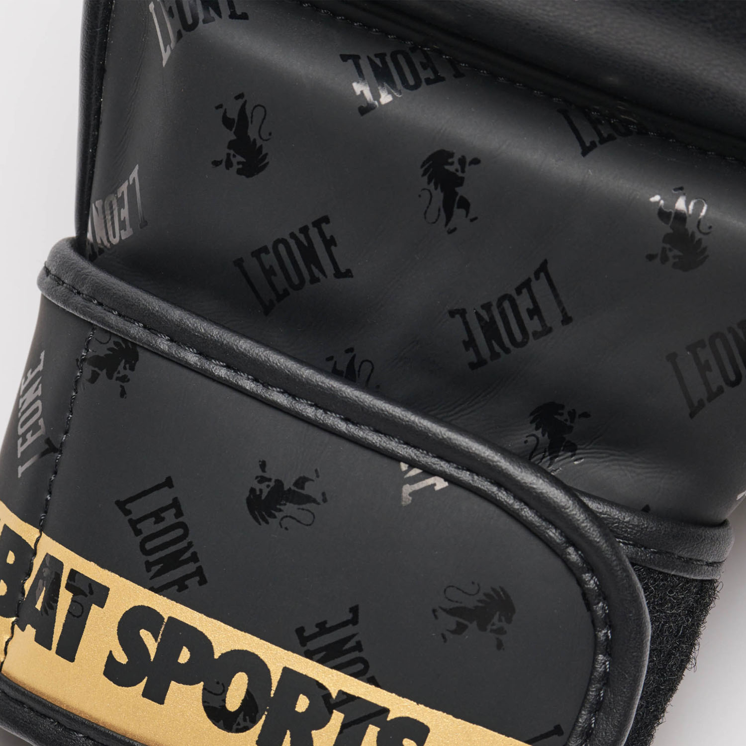 LEONE MMA Sparring Gloves, DNA, GP144, black-gold, L