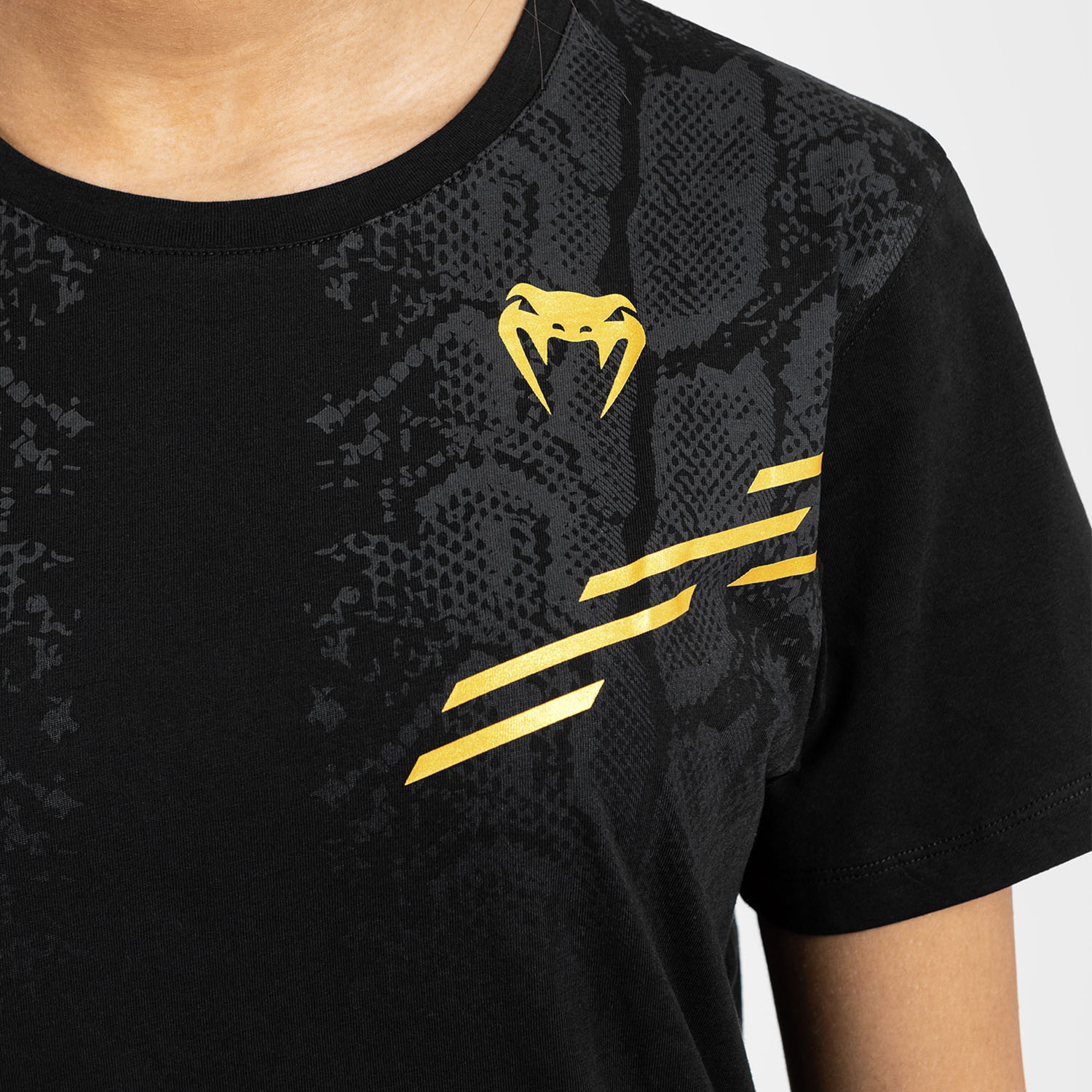 VENUM T-Shirt, Damen, UFC Replica Champion, Adrenaline, schwarz-gold, L