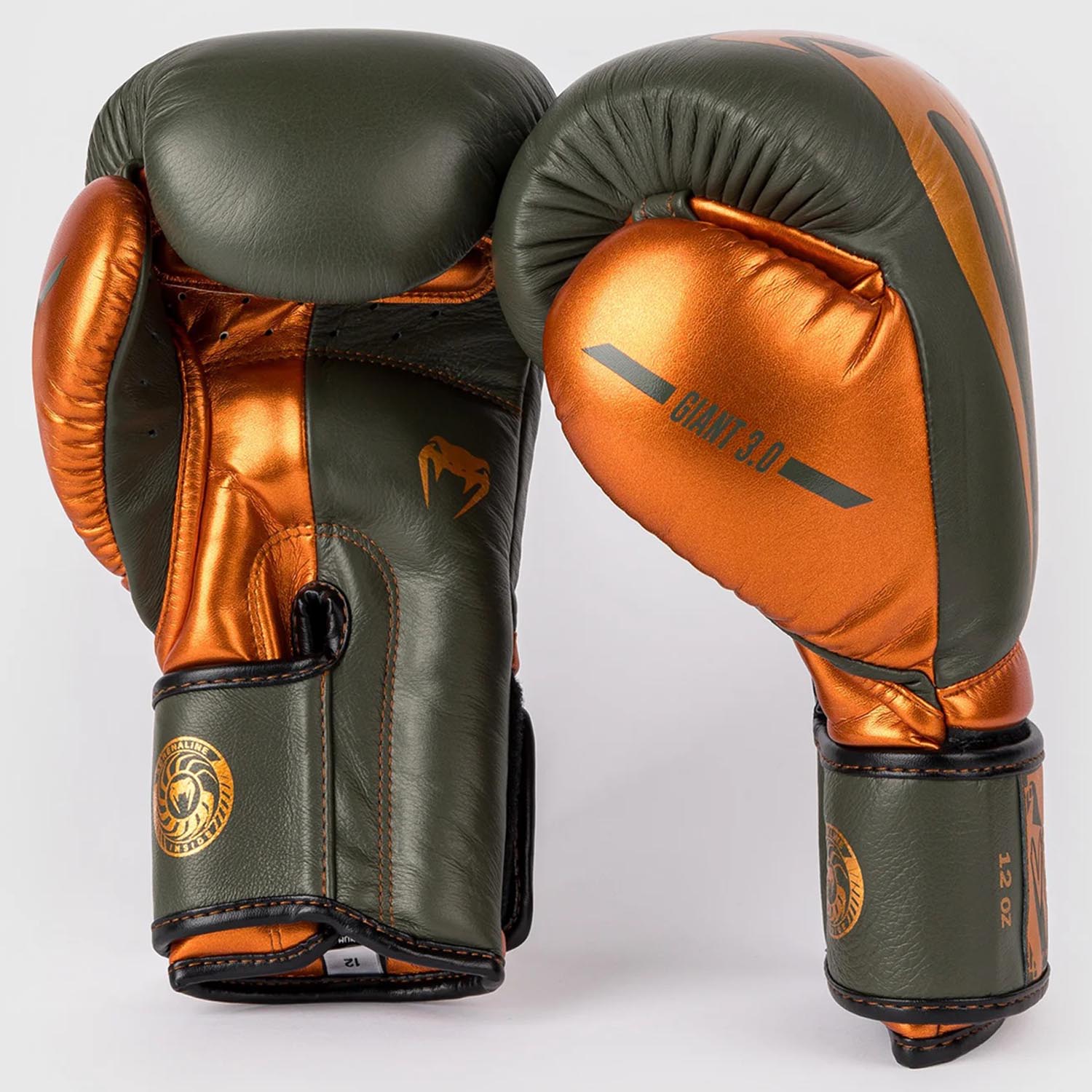 VENUM Boxing Gloves, Giant 3.0, Nappa Leather, khaki-bronze, 16 Oz