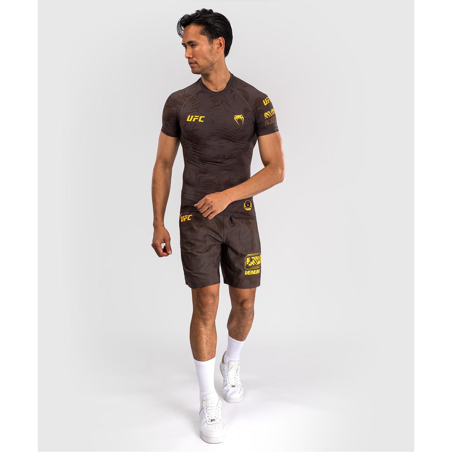 VENUM Rashguard S/S, UFC Fusion Fight Week, brown, L