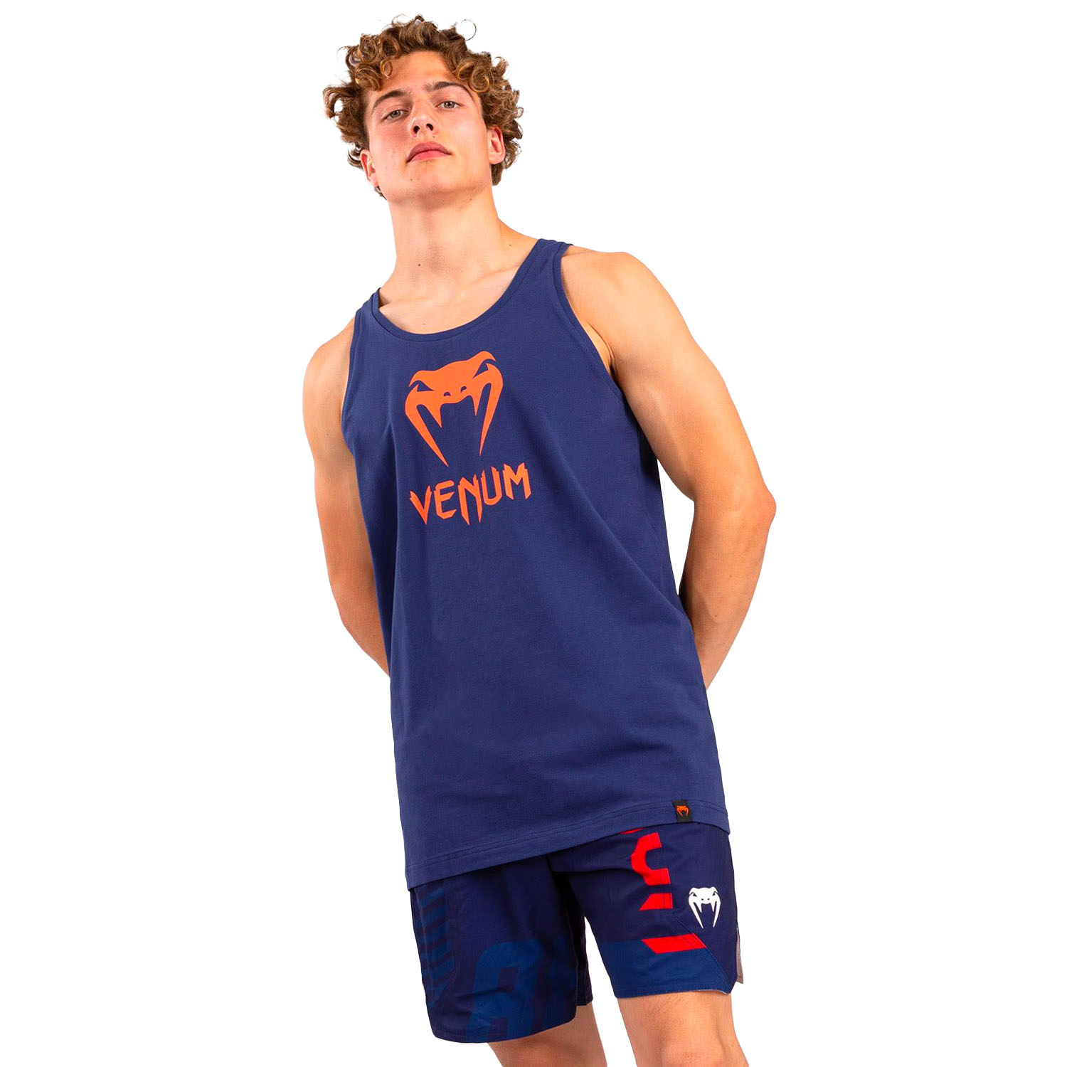 VENUM Tank Top, Classic, navy-orange, XXL