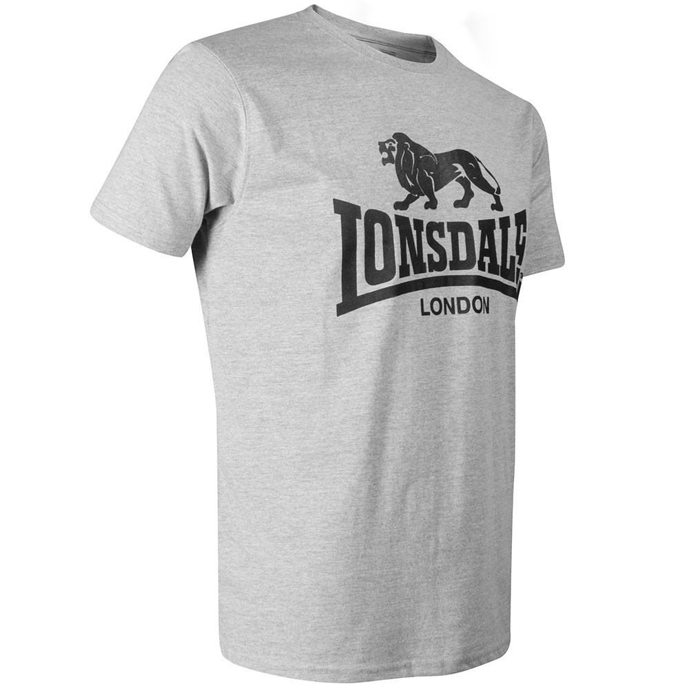 Lonsdale T-Shirt, Logo, grey XXXL