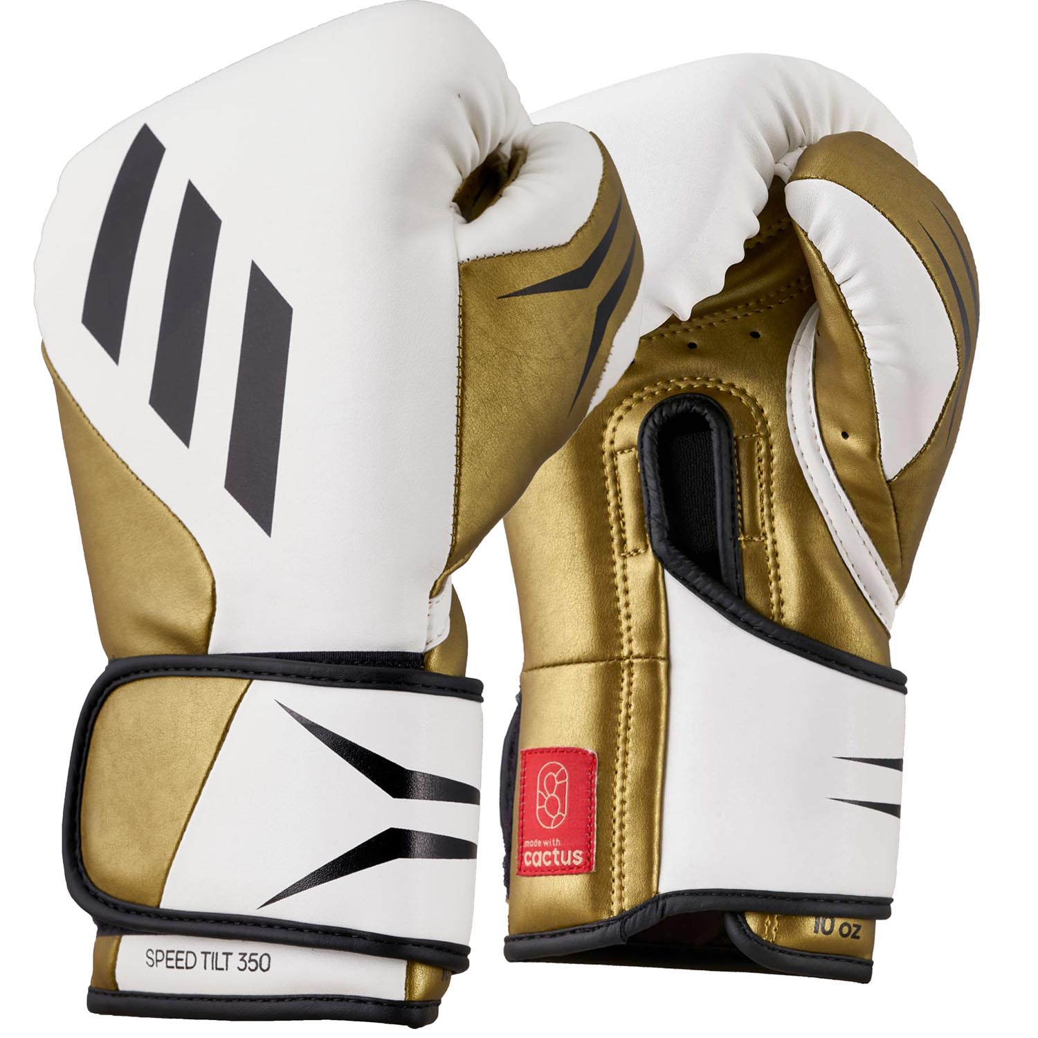 adidas Boxing Gloves, Speed Tilt 350V, white-gold 16 Oz