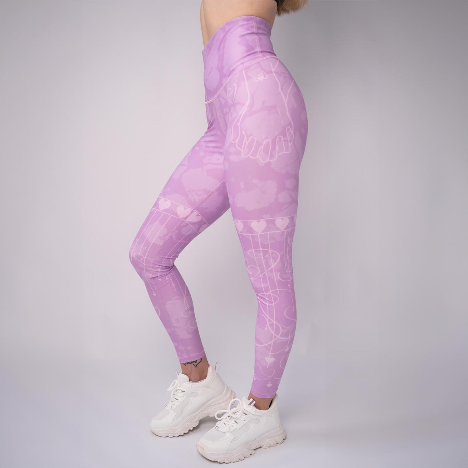 Anarchy Apparel Compression Leggings, Lovely Lilac, S