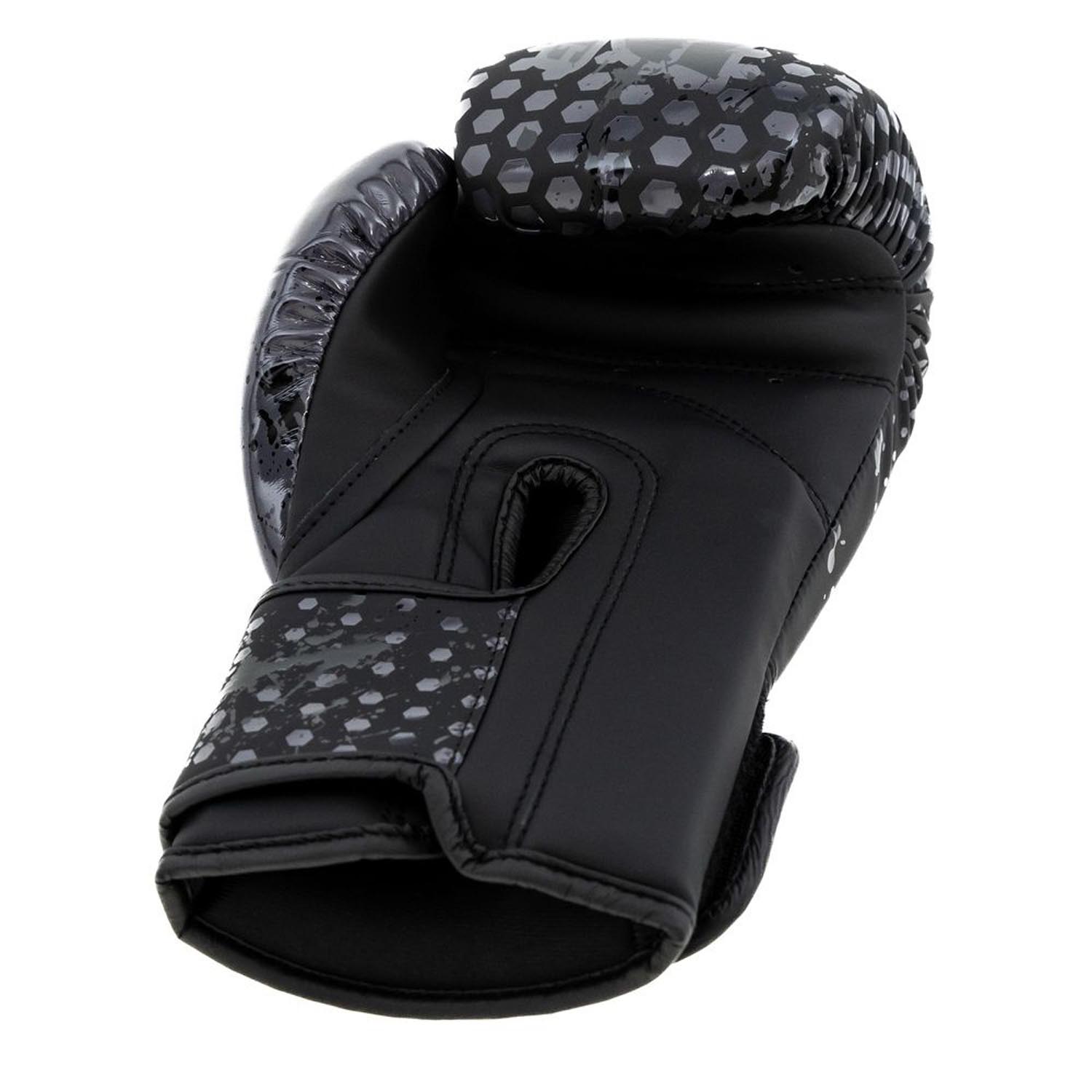 KING PRO BOXING Boxing Gloves, Hexagon 1, black-grey, 6 Oz