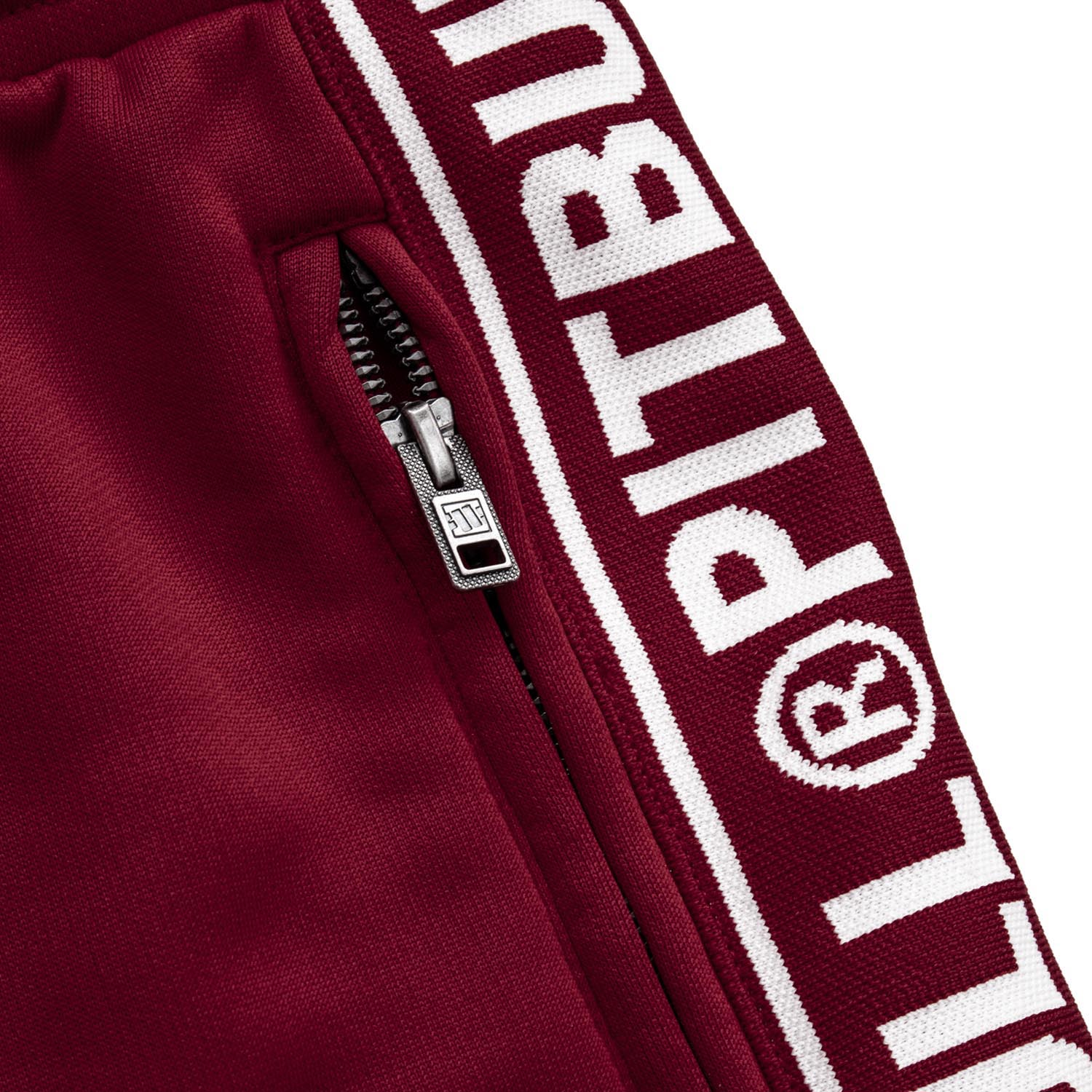 Pit Bull West Coast Jogginghose, Tape Logo, weinrot, M