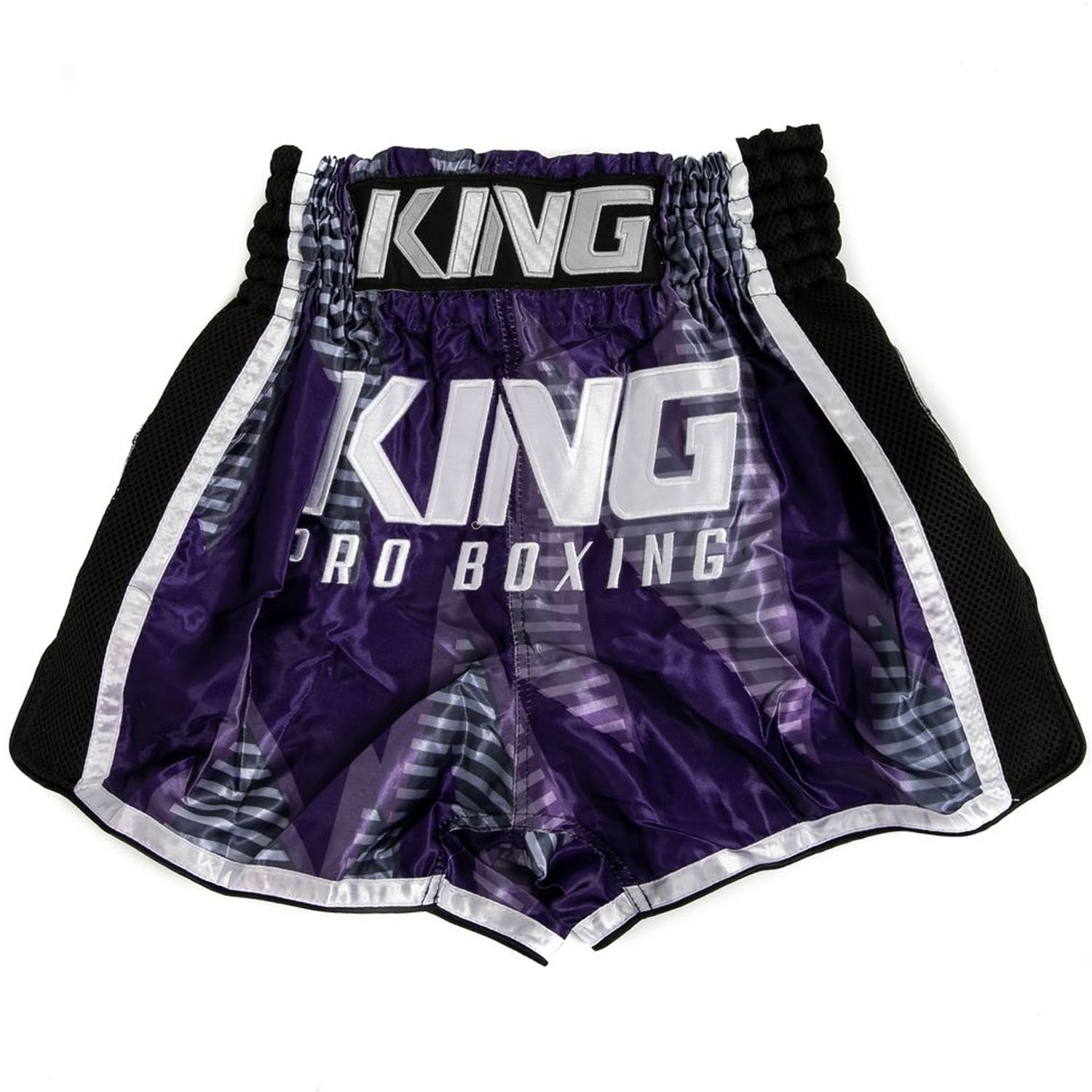 KING PRO BOXING, Muay Thai Shorts, Stadium 4, black-purple, M