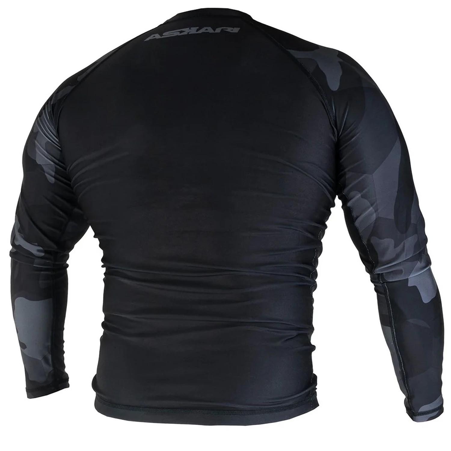 ASKARI Rashguard, L/S, camo-black, XXL