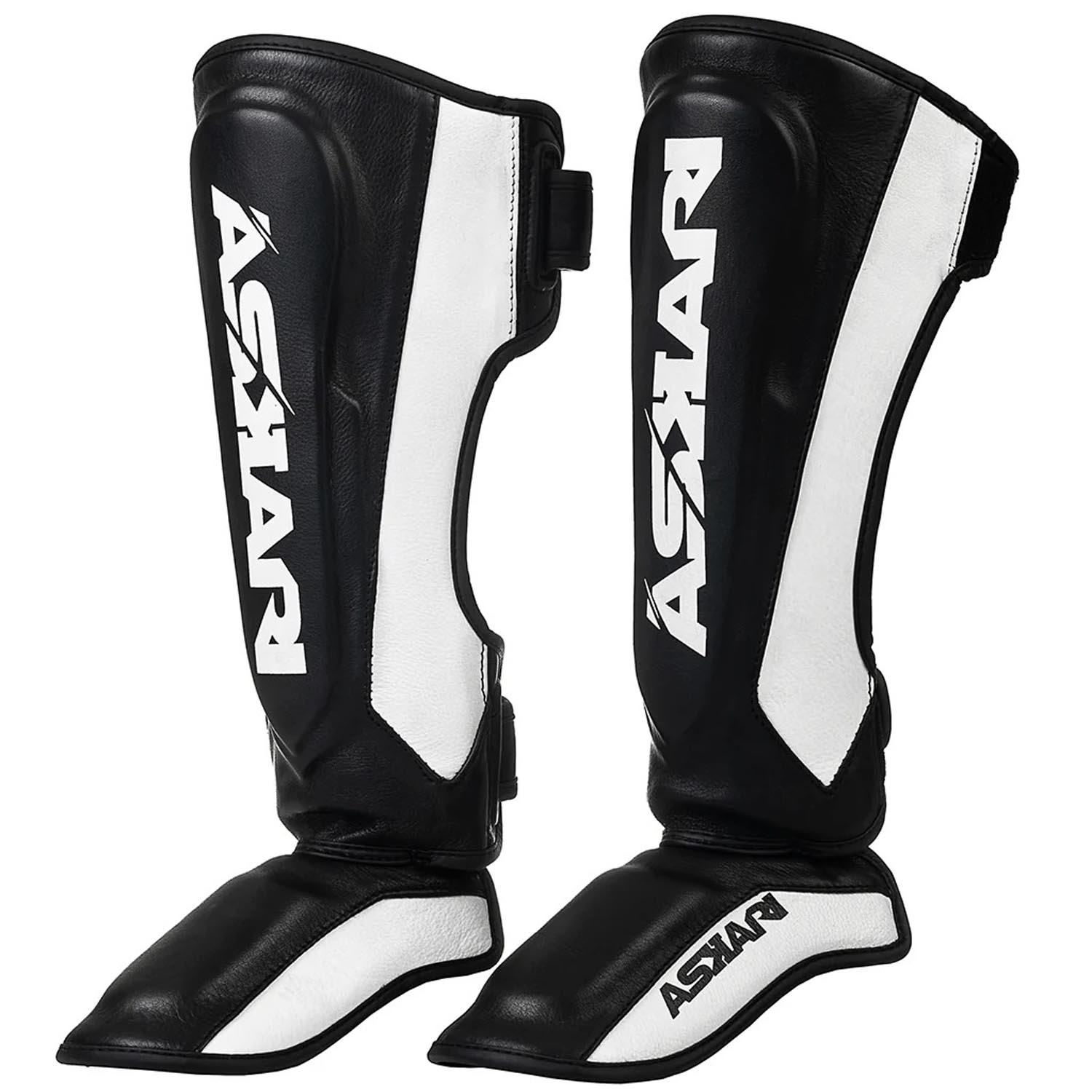 ASKARI Shin Guard, Shadow, black-white, XL