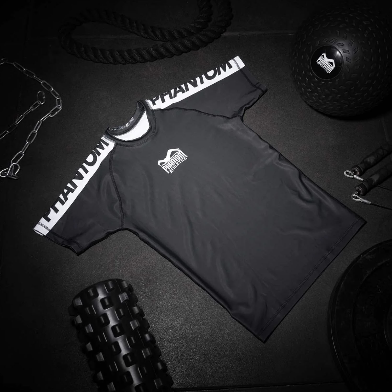 Phantom Athletics Rashguard, S/S, Evo Apex, black, XXL