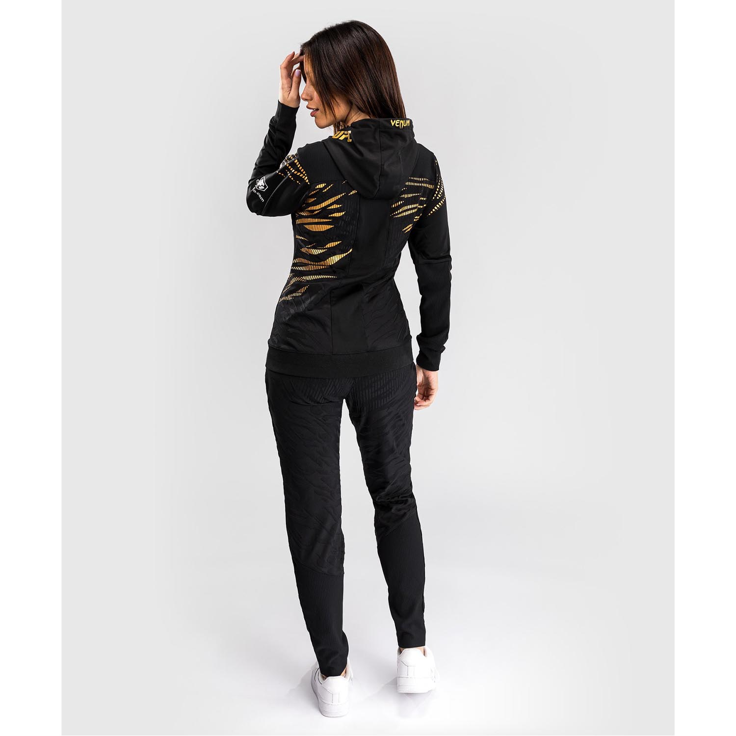 VENUM Zip Hoody, Damen, UFC Fusion Authentic Fight Night Champion, schwarz-gold, XS