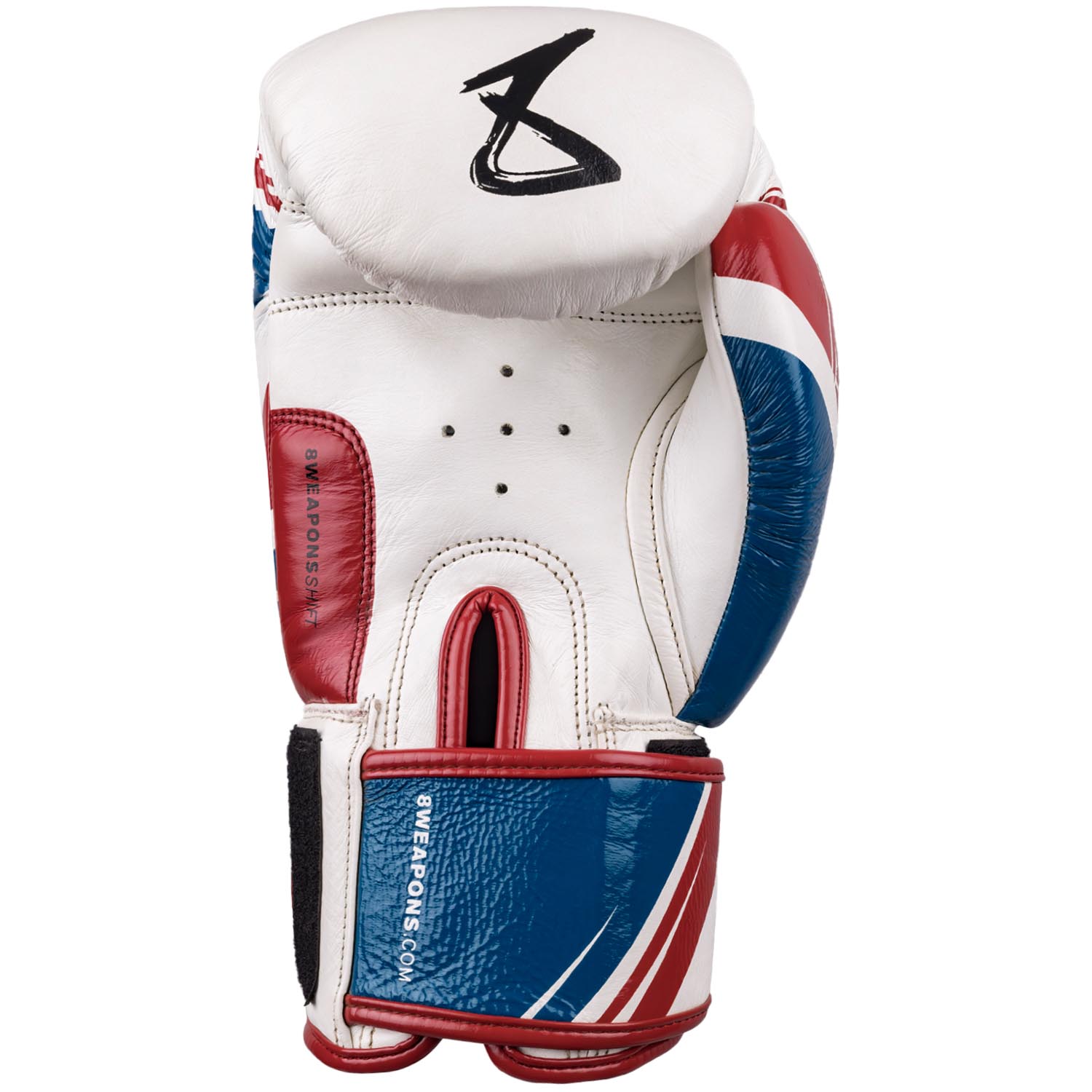 8 WEAPONS Boxing Gloves, Shift, white-navy-red, 16 Oz