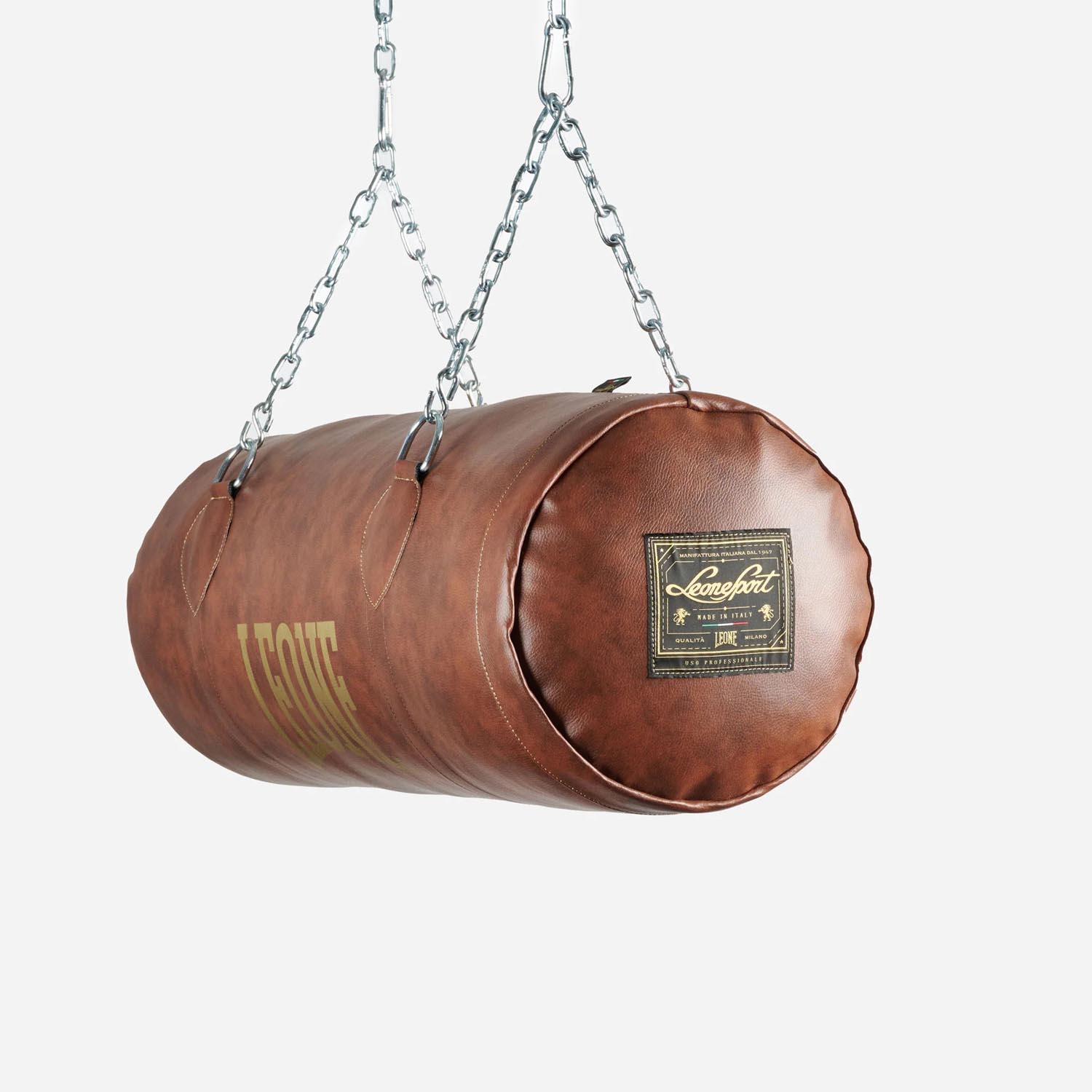 LEONE Boxing Bag, Uppercut Vulcano Vintage, brown, 15 kg, 80 cm