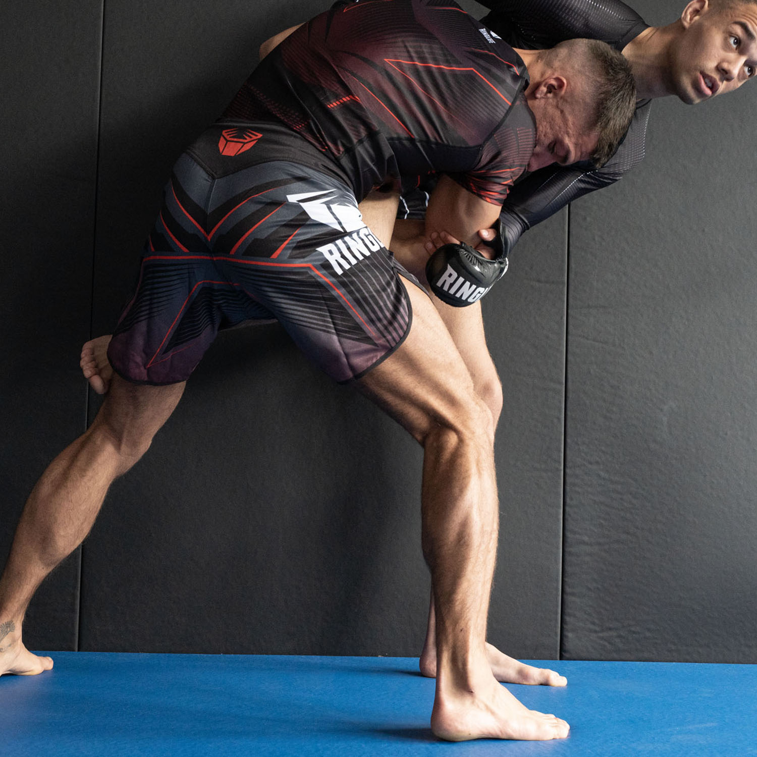 RINGLIFE MMA Shorts - Octaring schwarz-rot XS