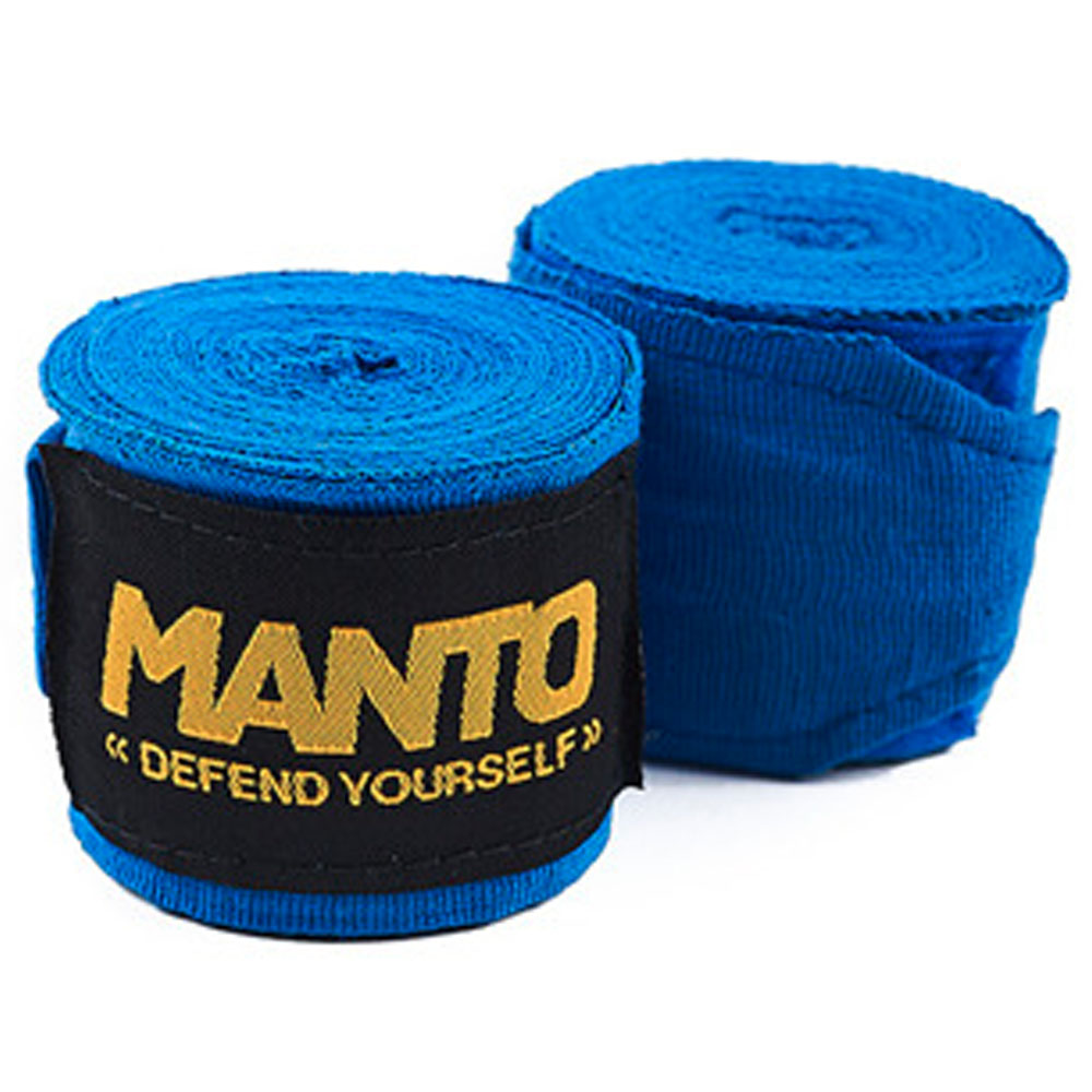 MANTO Boxbandagen, Elastisch 4 m, blue