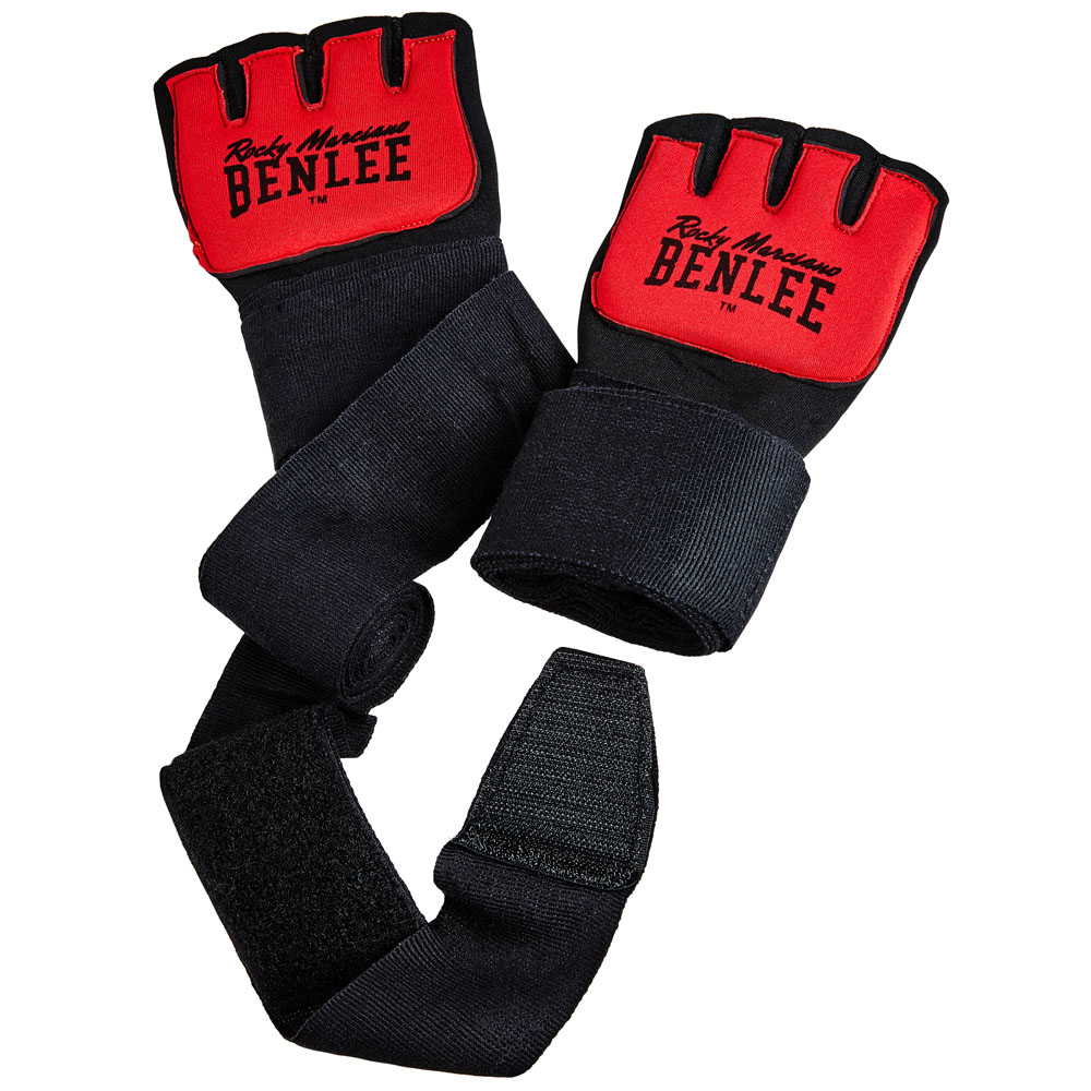 BENLEE Gel Handschuhe, Gelglo, schwarz-rot, L