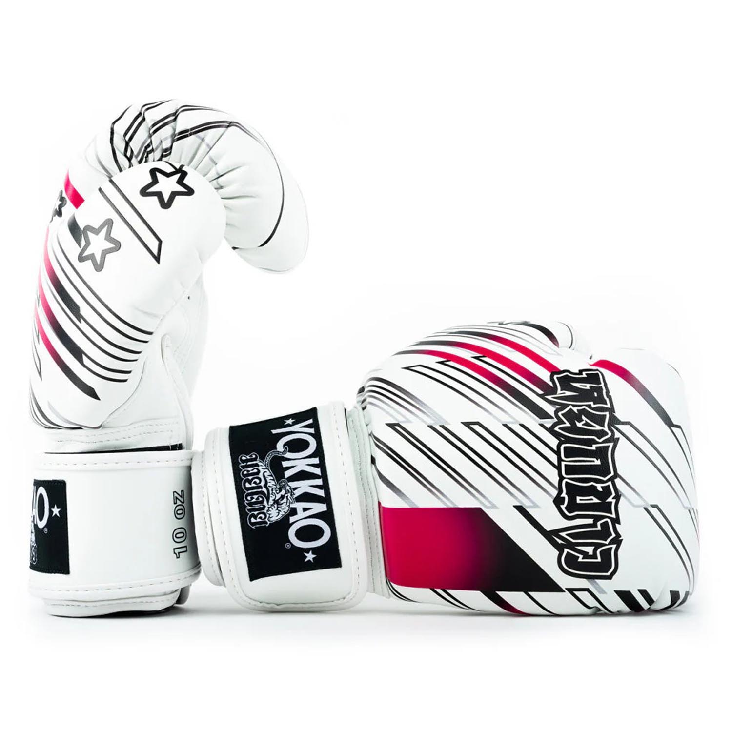 YOKKAO Boxing Gloves, Powers, white, 16 Oz