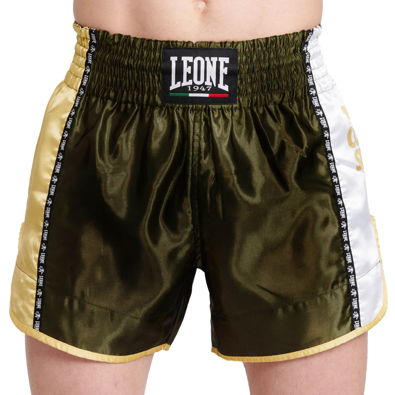 LEONE Muay Thai Shorts, Training, AB760, grün, XL